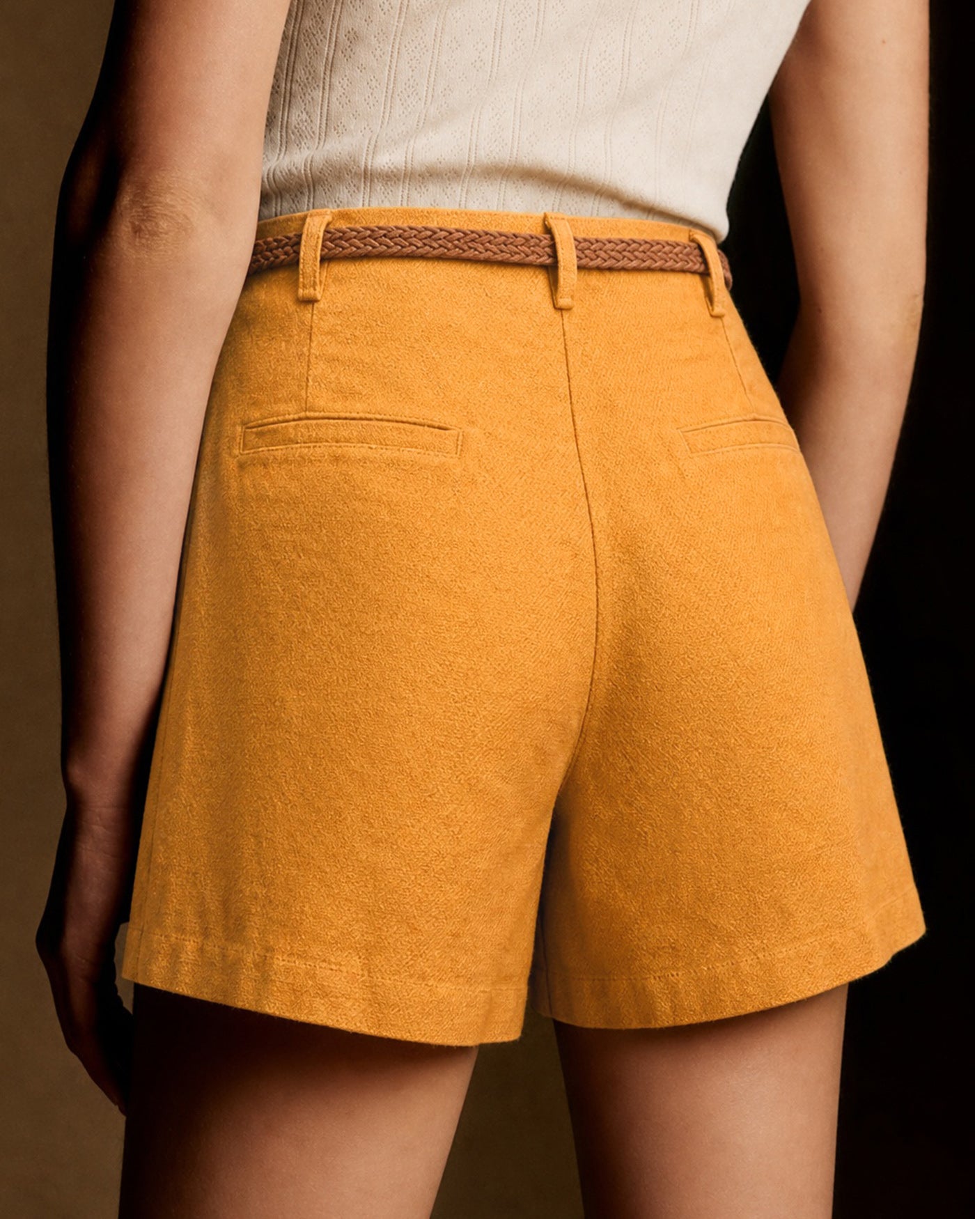 Women's Woven Cotton Shorts Bottoms - RIHOAS