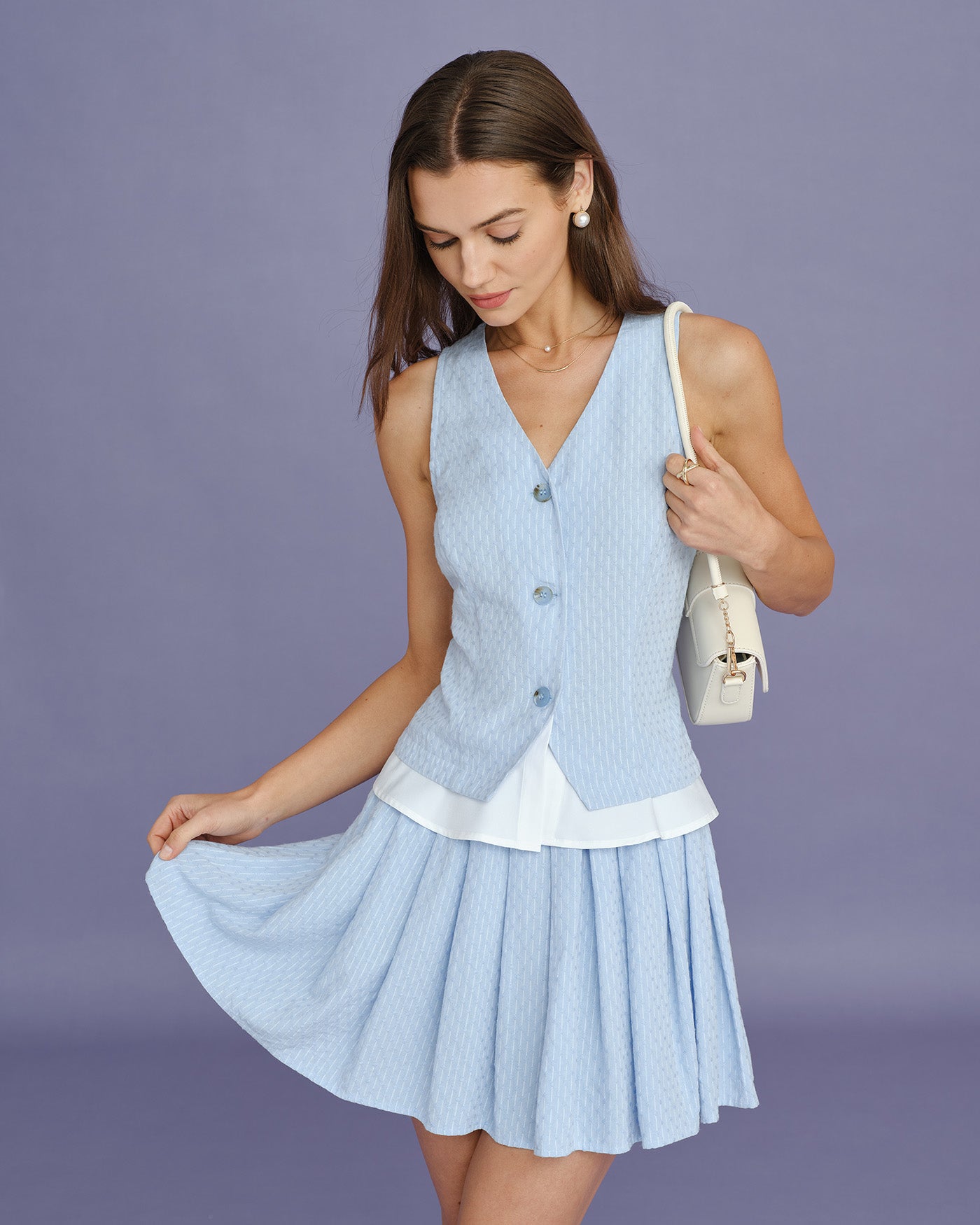 Women's Woven Cotton Skirt Bottoms - RIHOAS