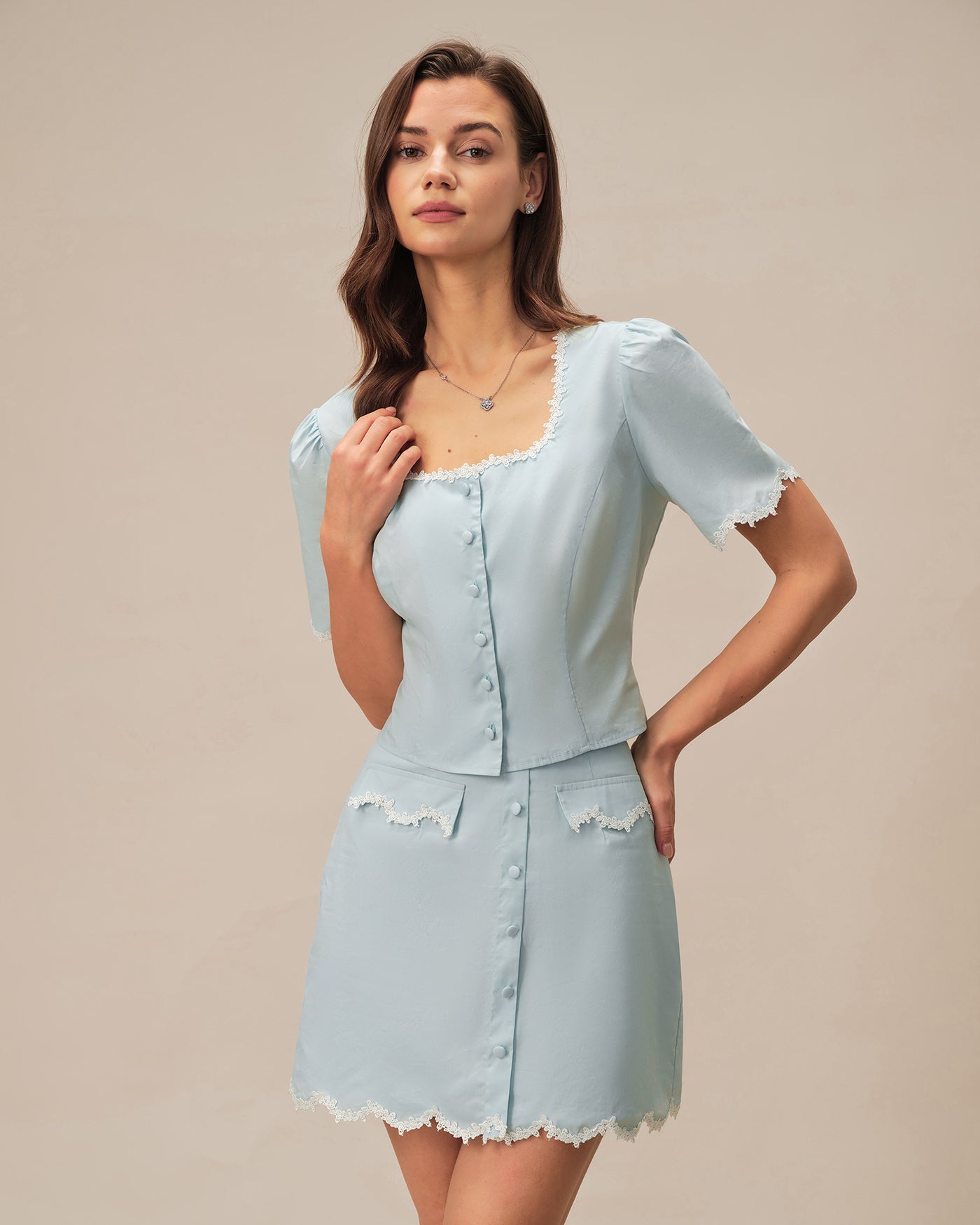 Women's Woven Cotton Skirt Bottoms - RIHOAS
