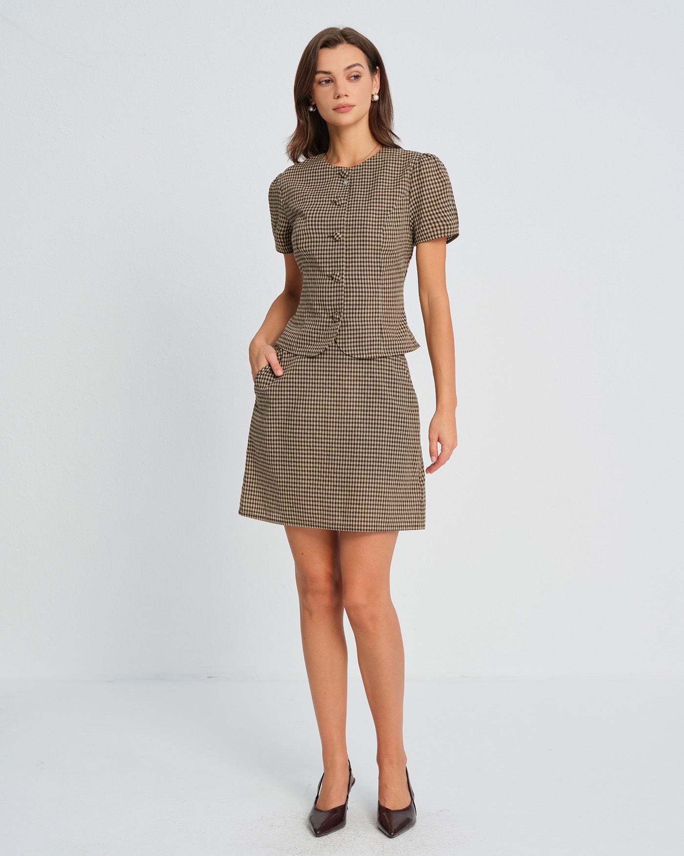 Women's Woven Cotton Skirt Bottoms - RIHOAS
