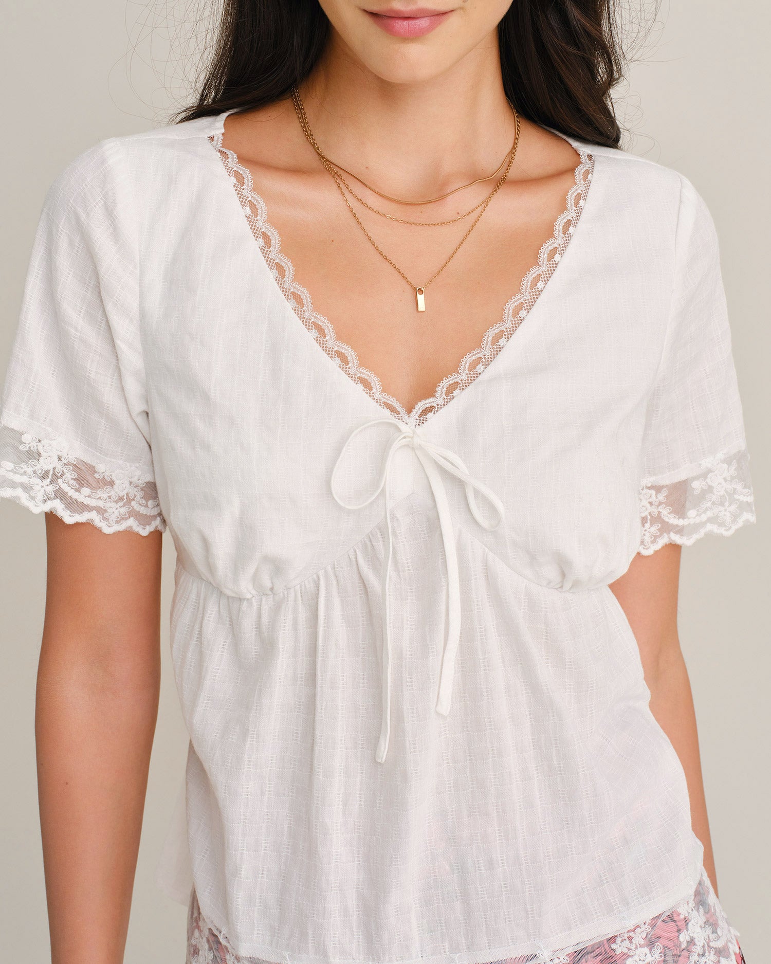 Women's Woven Cotton Tees - RIHOAS - 02