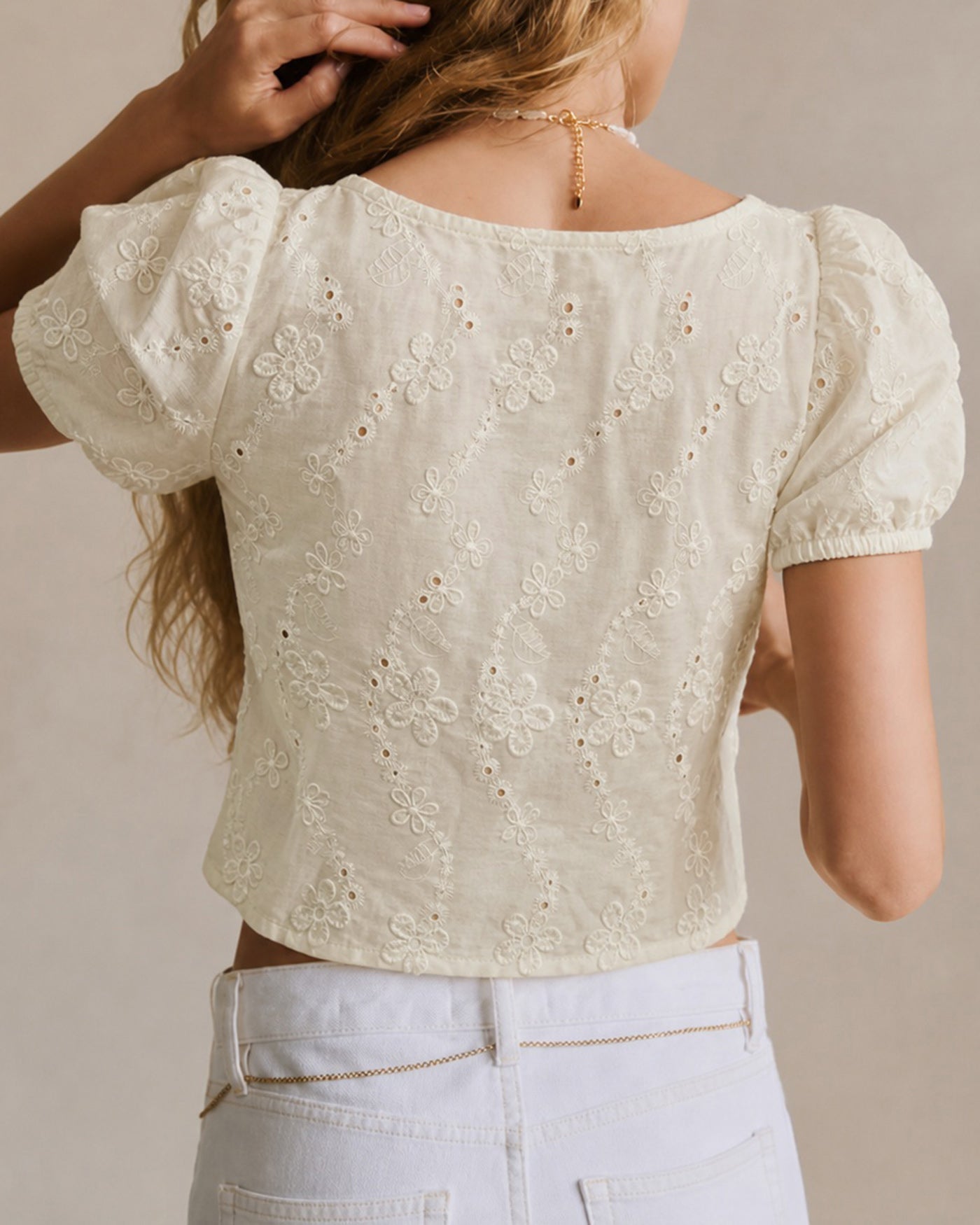 Women's Woven Cotton Top Tops - RIHOAS