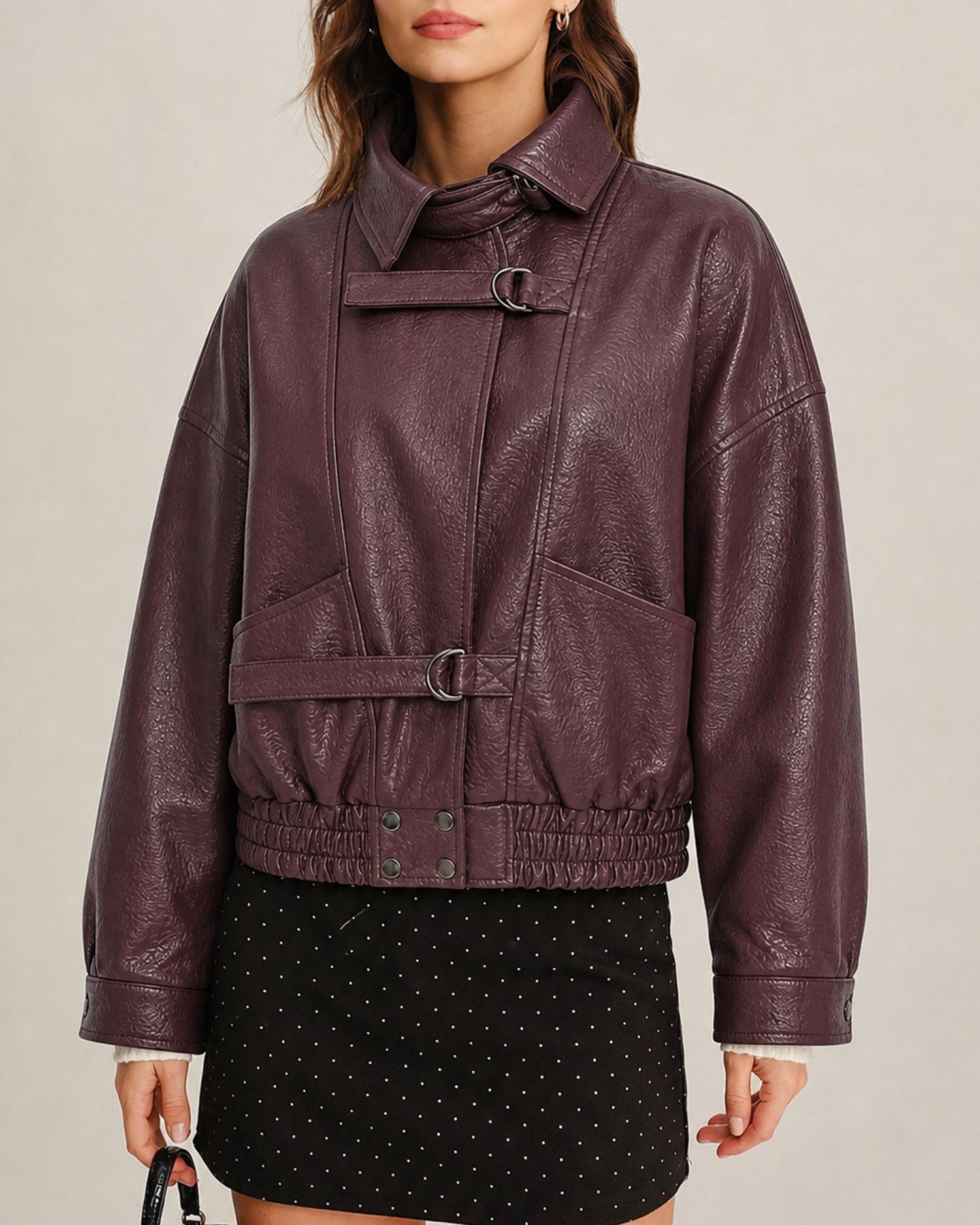 Women's Woven PU Jacket - RIHOAS