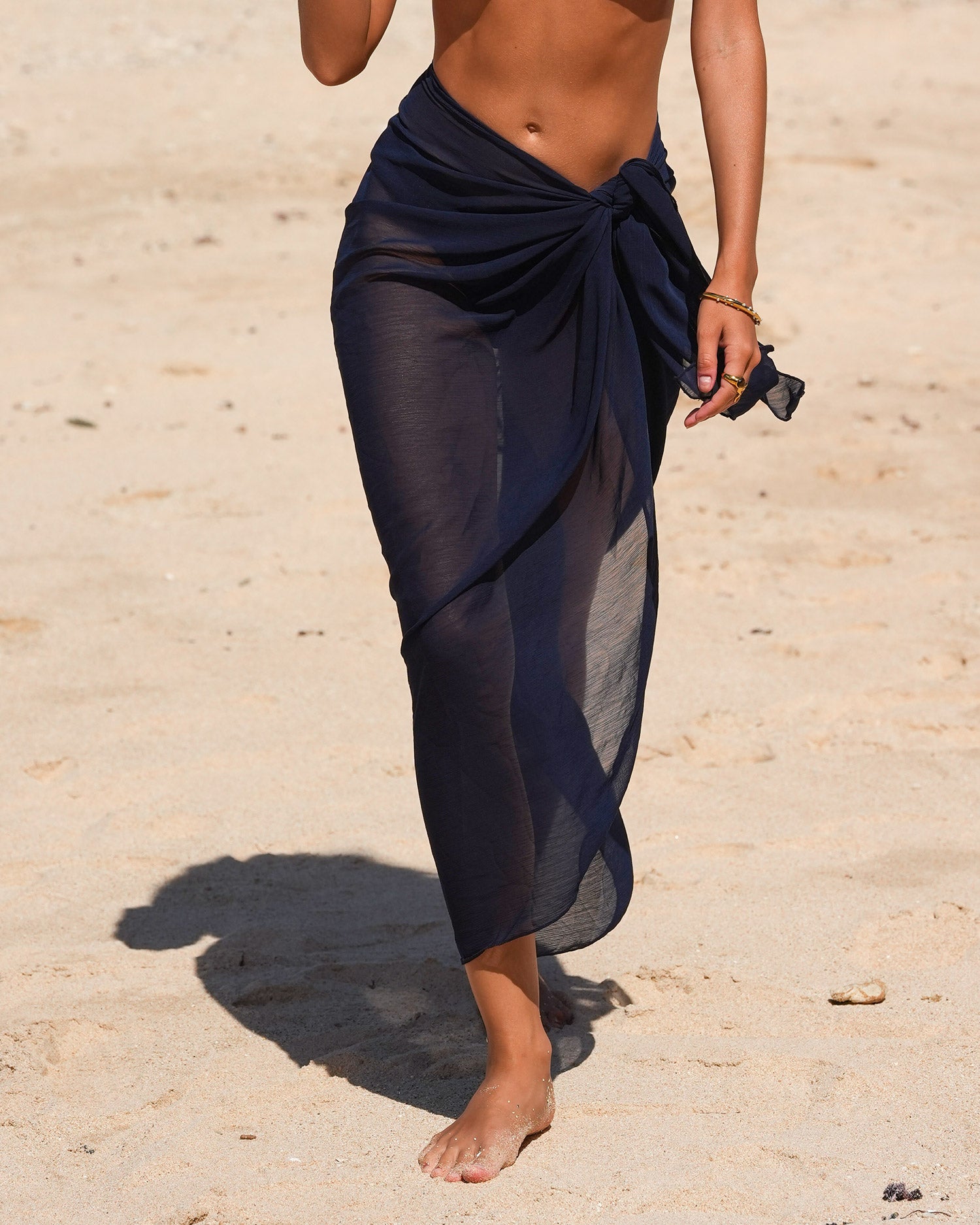 Women's Woven Polyester Beach Dress Cover-ups - RIHOAS