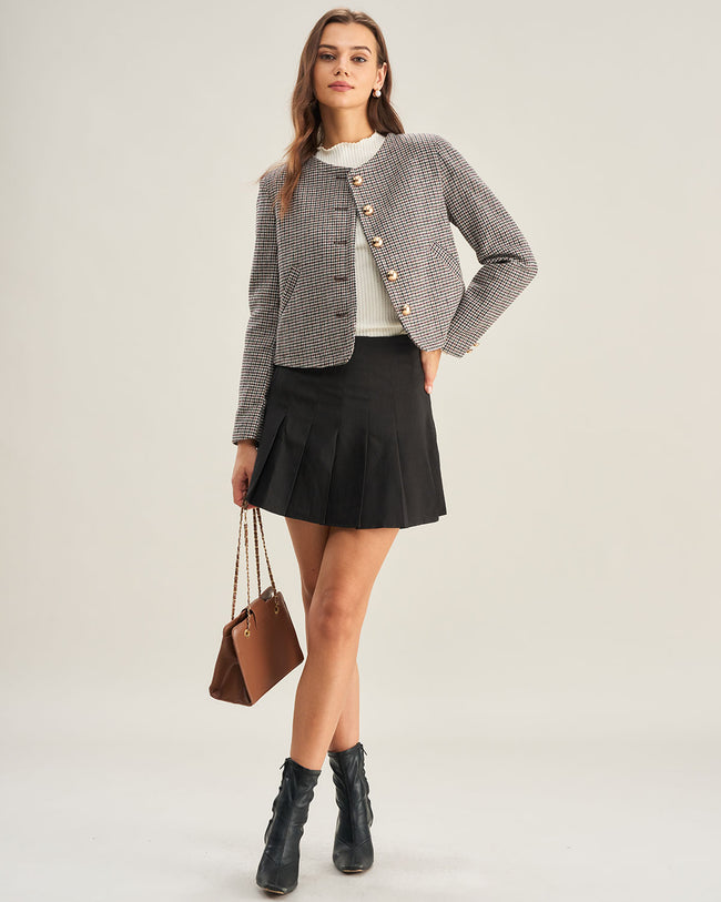 Women's Woven Polyester Blazer Outerwear - RIHOAS