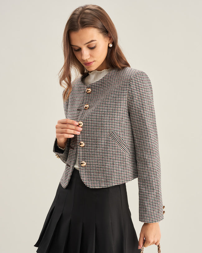Women's Woven Polyester Blazer Outerwear - RIHOAS