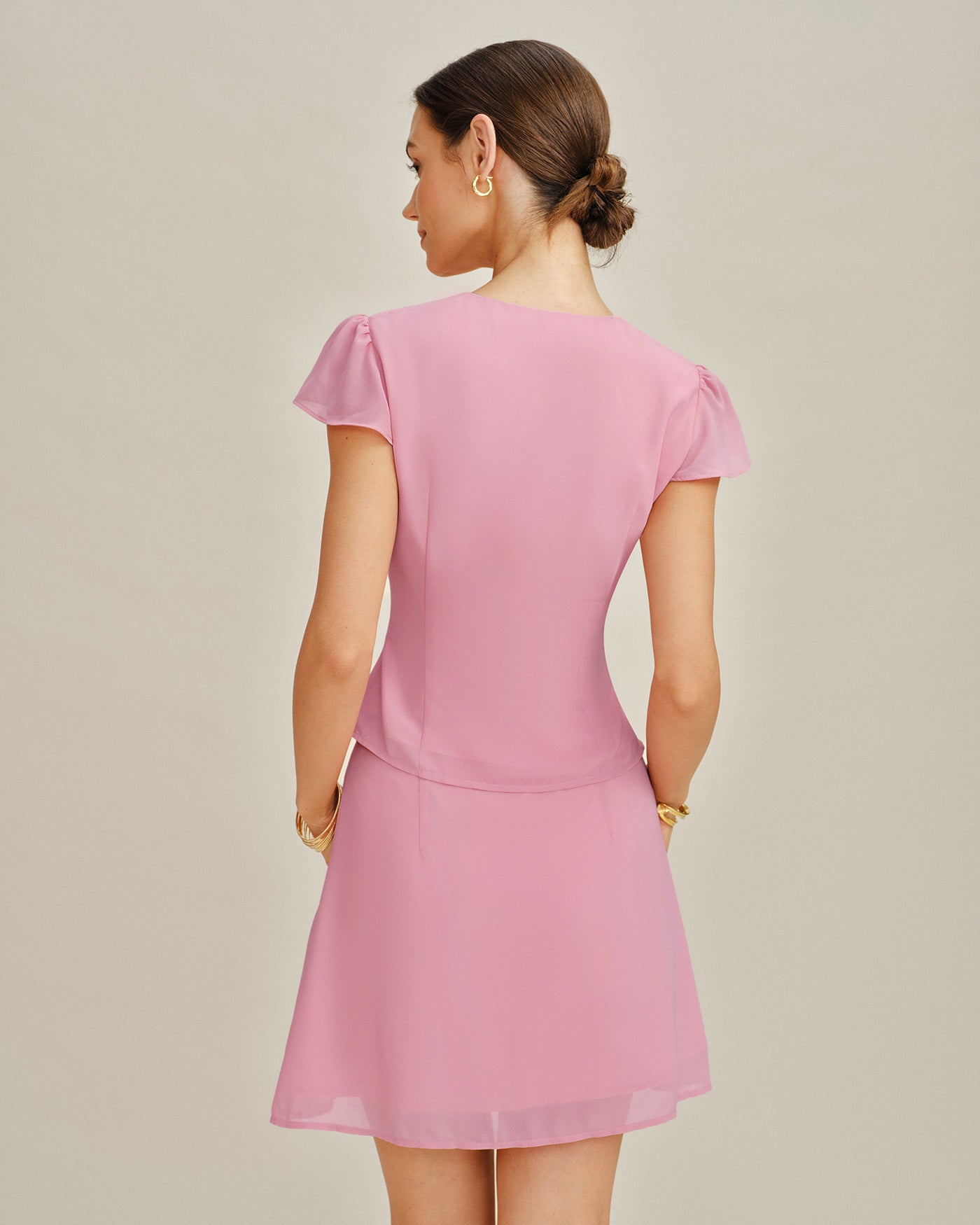 Women's Woven Polyester Blouses Tops - RIHOAS