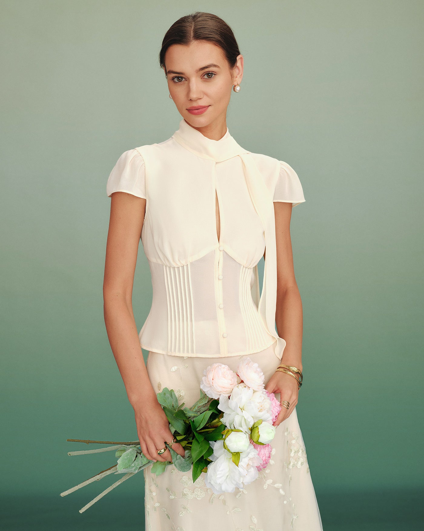 Women's Woven Polyester Blouses Tops - RIHOAS