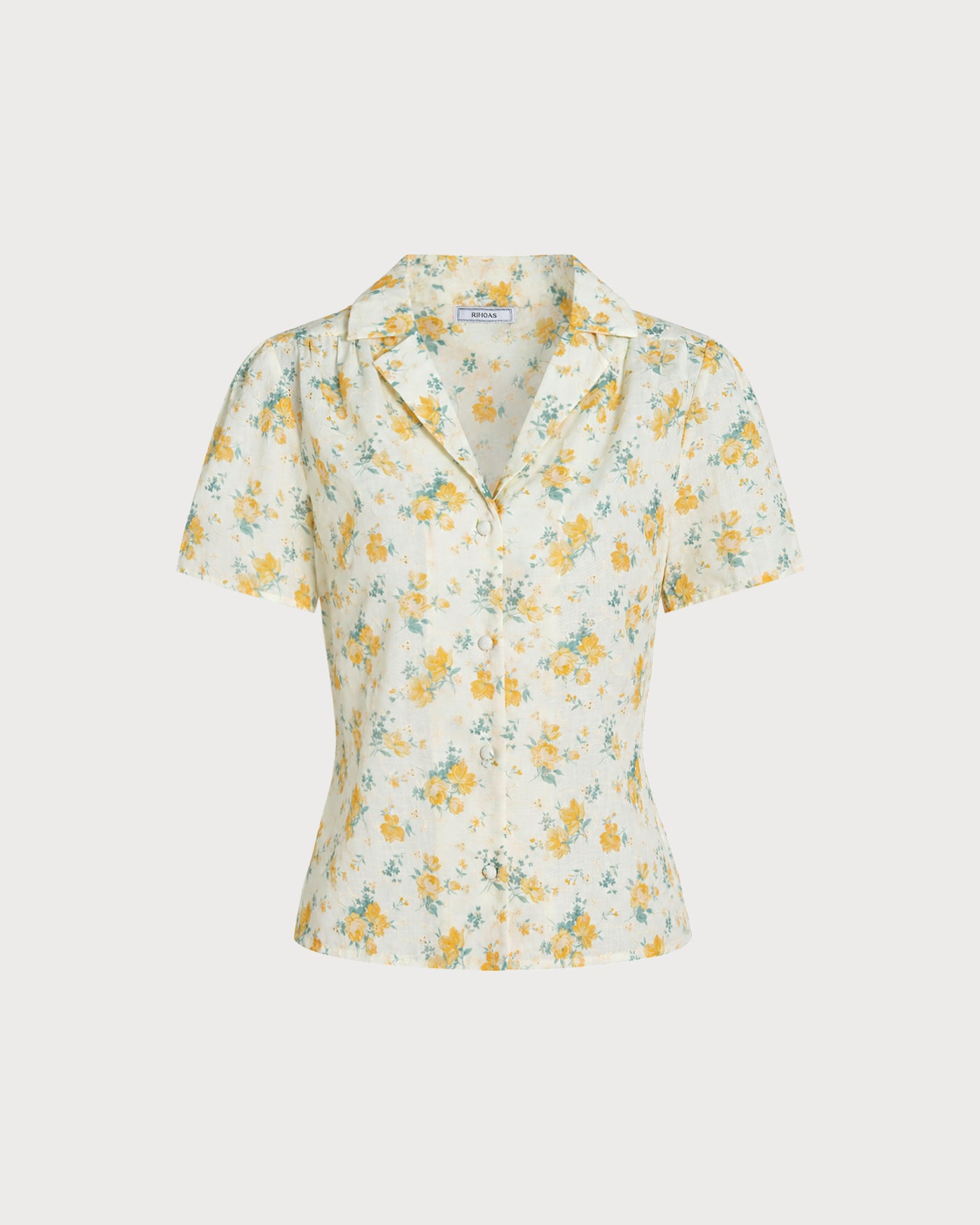 Women's Woven Polyester Blouses Tops - RIHOAS