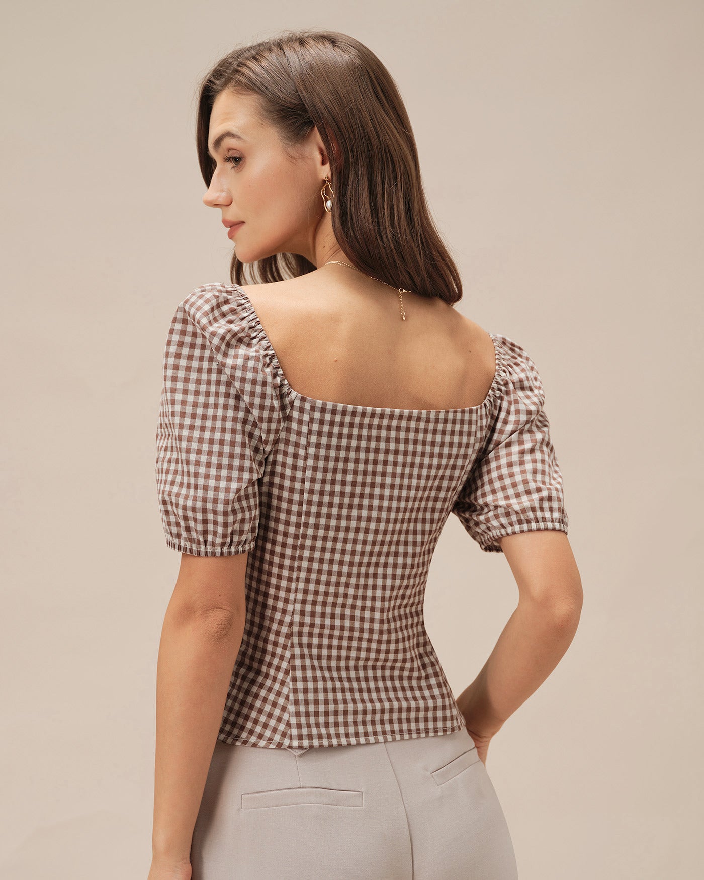 Women's Woven Polyester Blouses Tops - RIHOAS