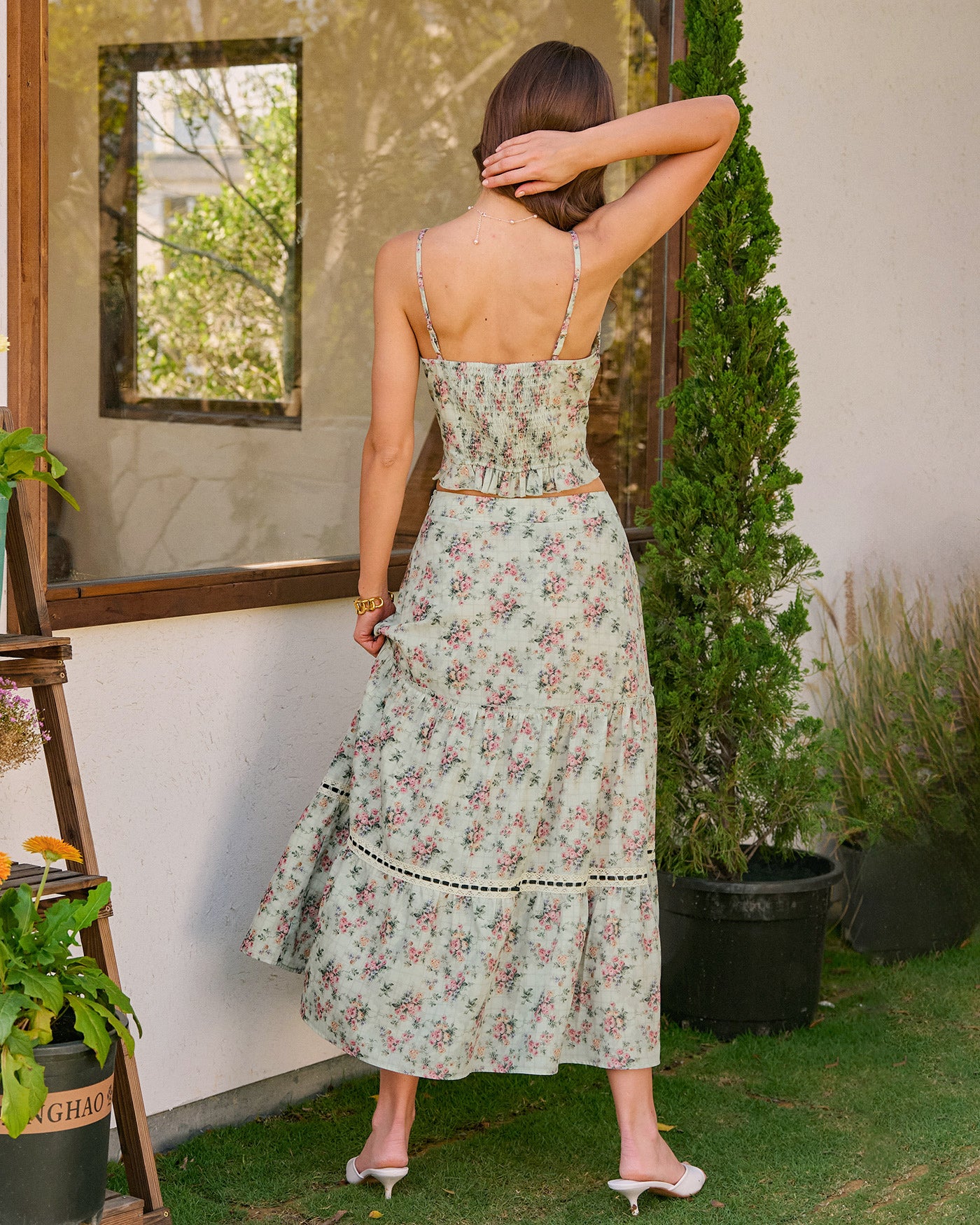 Women's Woven Polyester Camis Tops - RIHOAS
