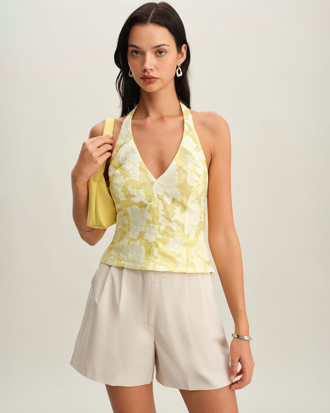 Women's Woven Polyester Camis Tops - RIHOAS