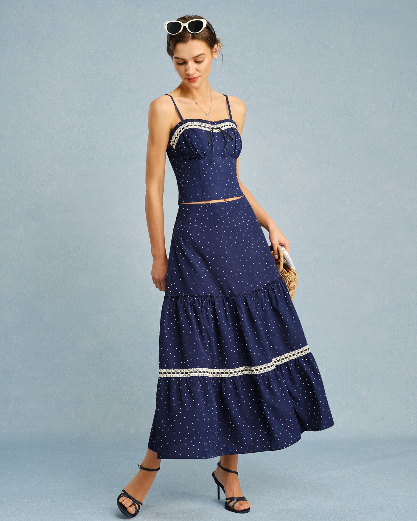 Women's Woven Polyester Camis Tops - RIHOAS