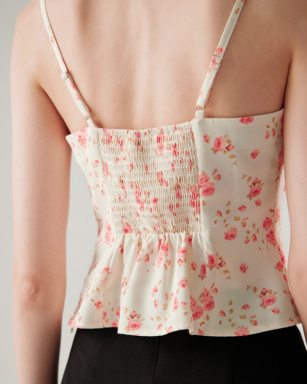 Women's Woven Polyester Camisole Tank Top Tops - RIHOAS