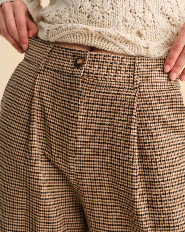 Women's Woven Polyester Casual Pants Bottoms - RIHOAS
