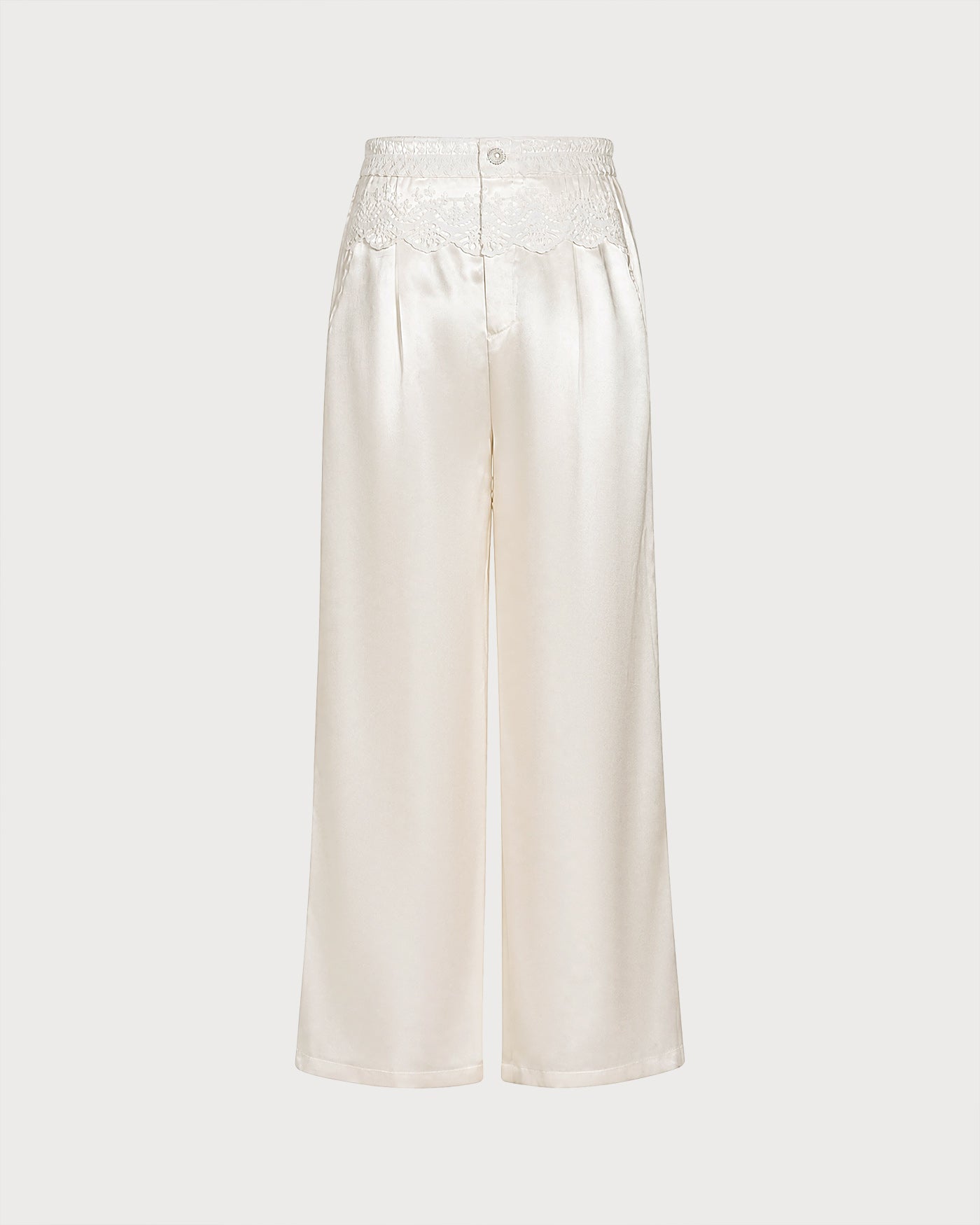 Women's Woven Polyester Casual Pants Bottoms - RIHOAS