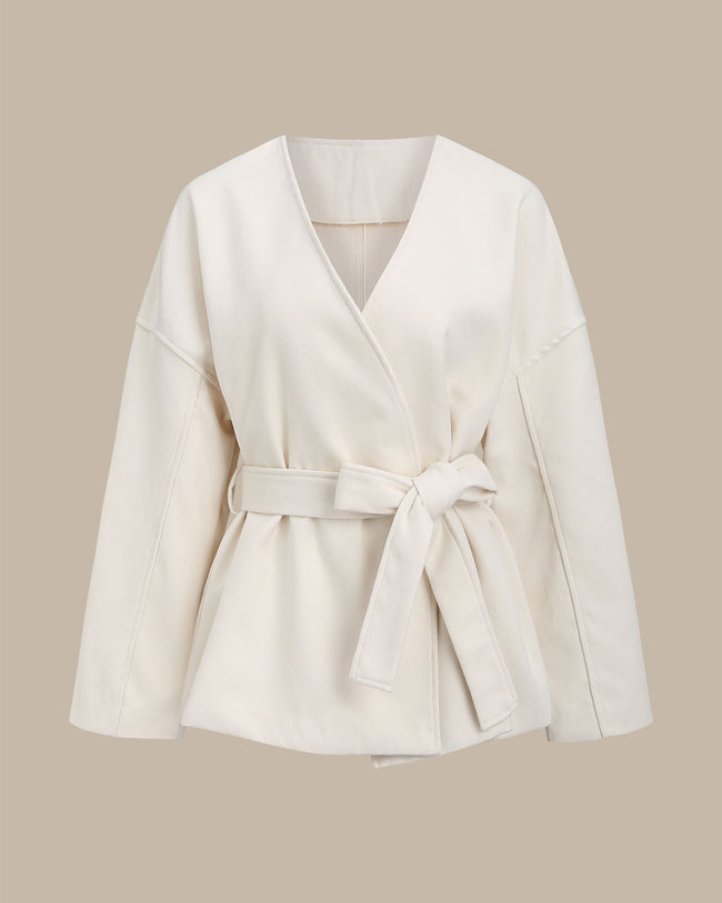 Women's Woven Polyester Coat Outerwear - RIHOAS