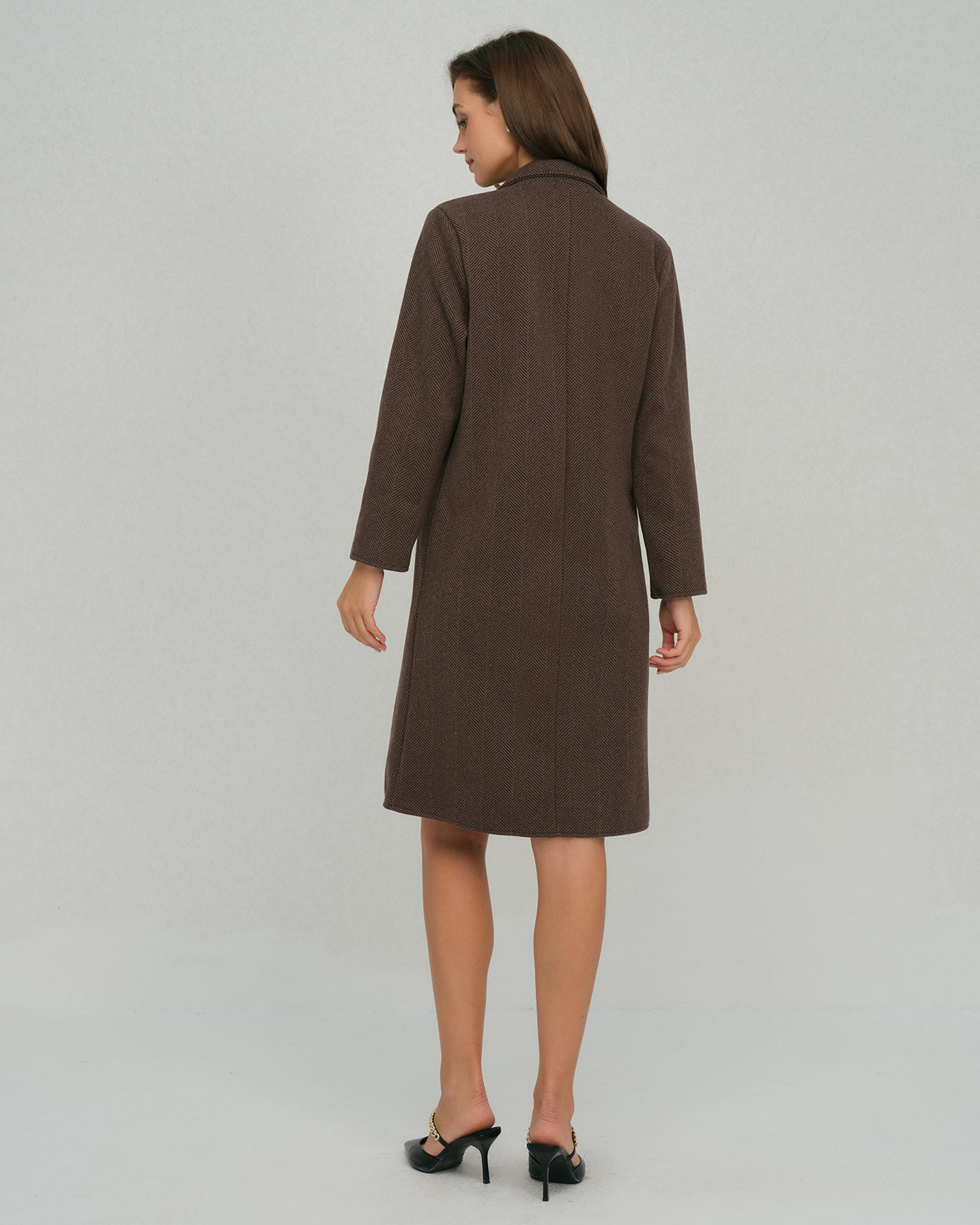 Women's Woven Polyester Coat Outerwear - RIHOAS