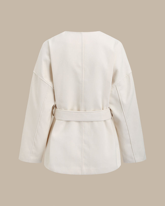 Women's Woven Polyester Coat Outerwear - RIHOAS