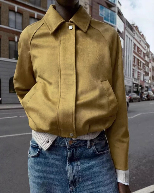 Women's Woven Polyester Jacket Ginger Outerwear - RIHOAS