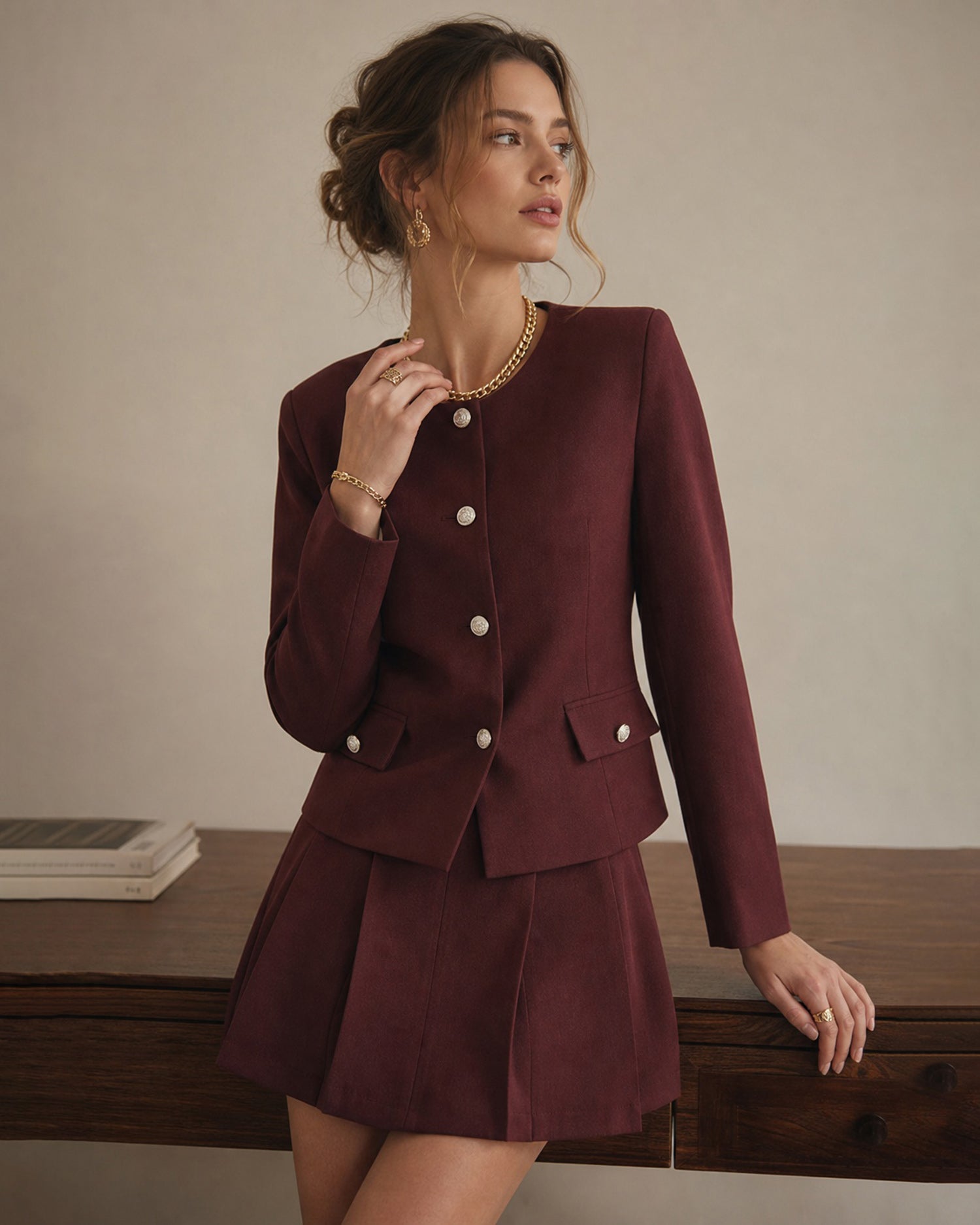 Women's Woven Polyester Jacket - RIHOAS