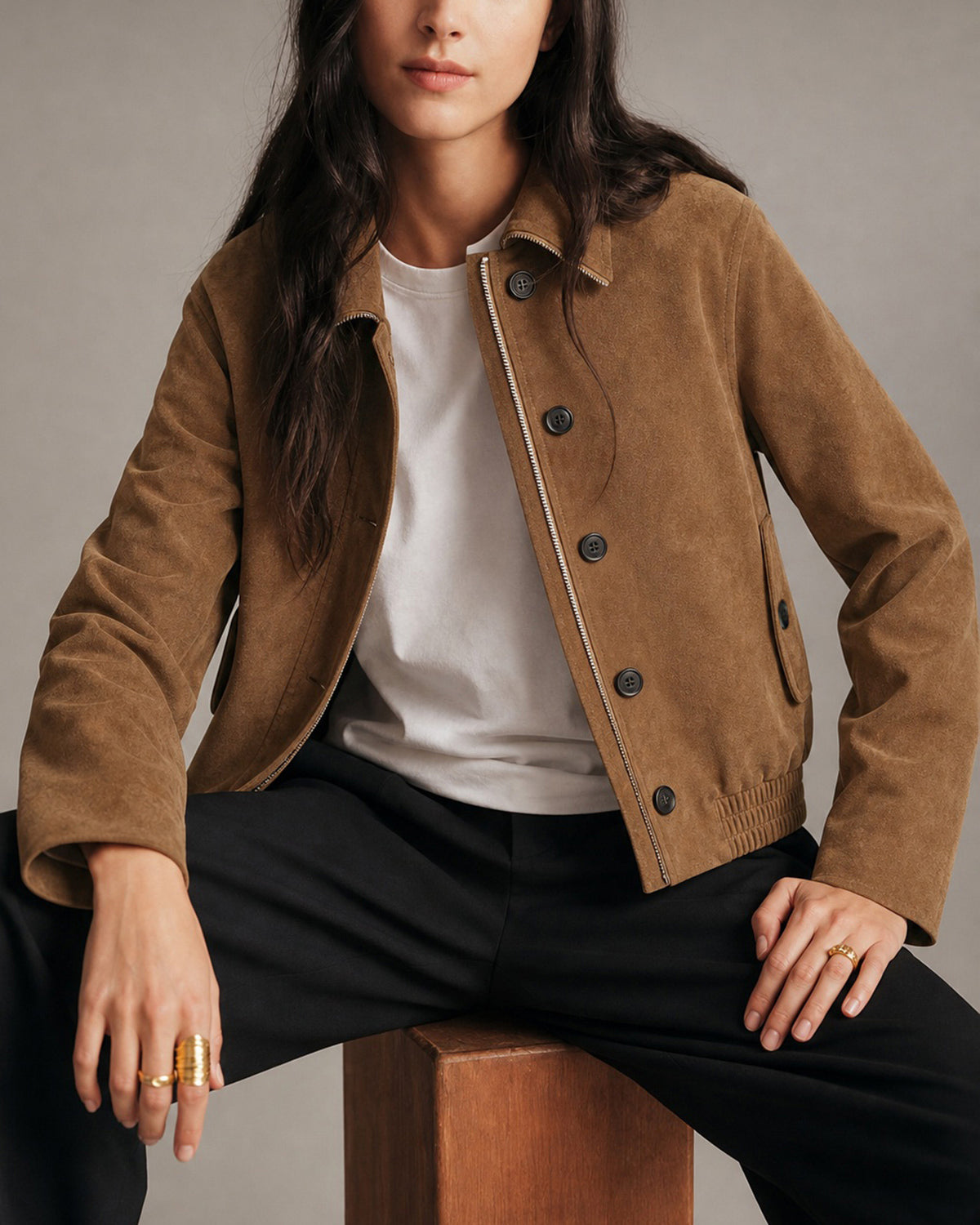 Women's Woven Polyester Jacket - RIHOAS