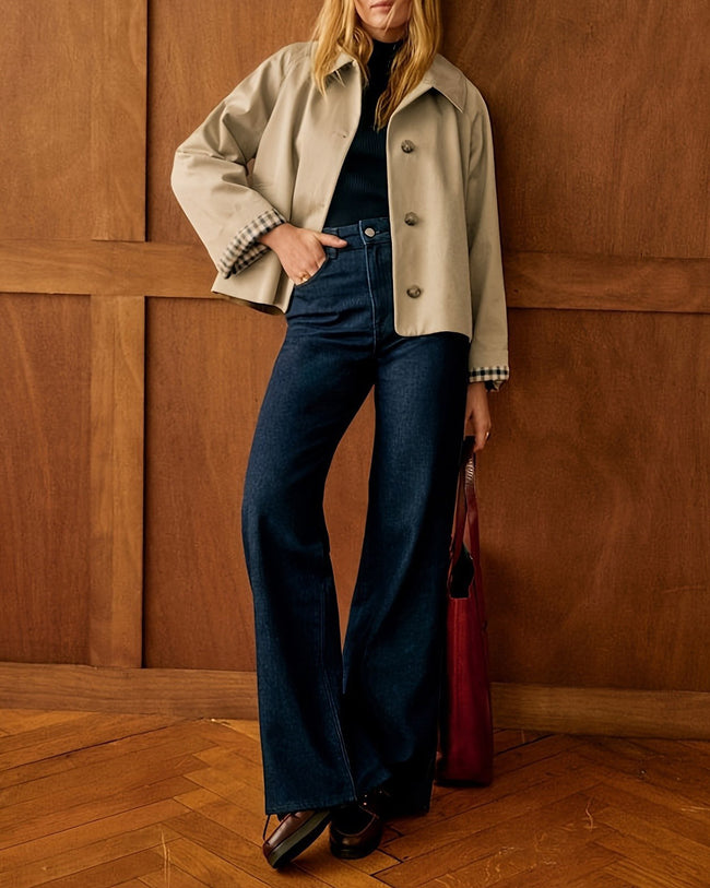 Women's Woven Polyester Jacket Outerwear - RIHOAS