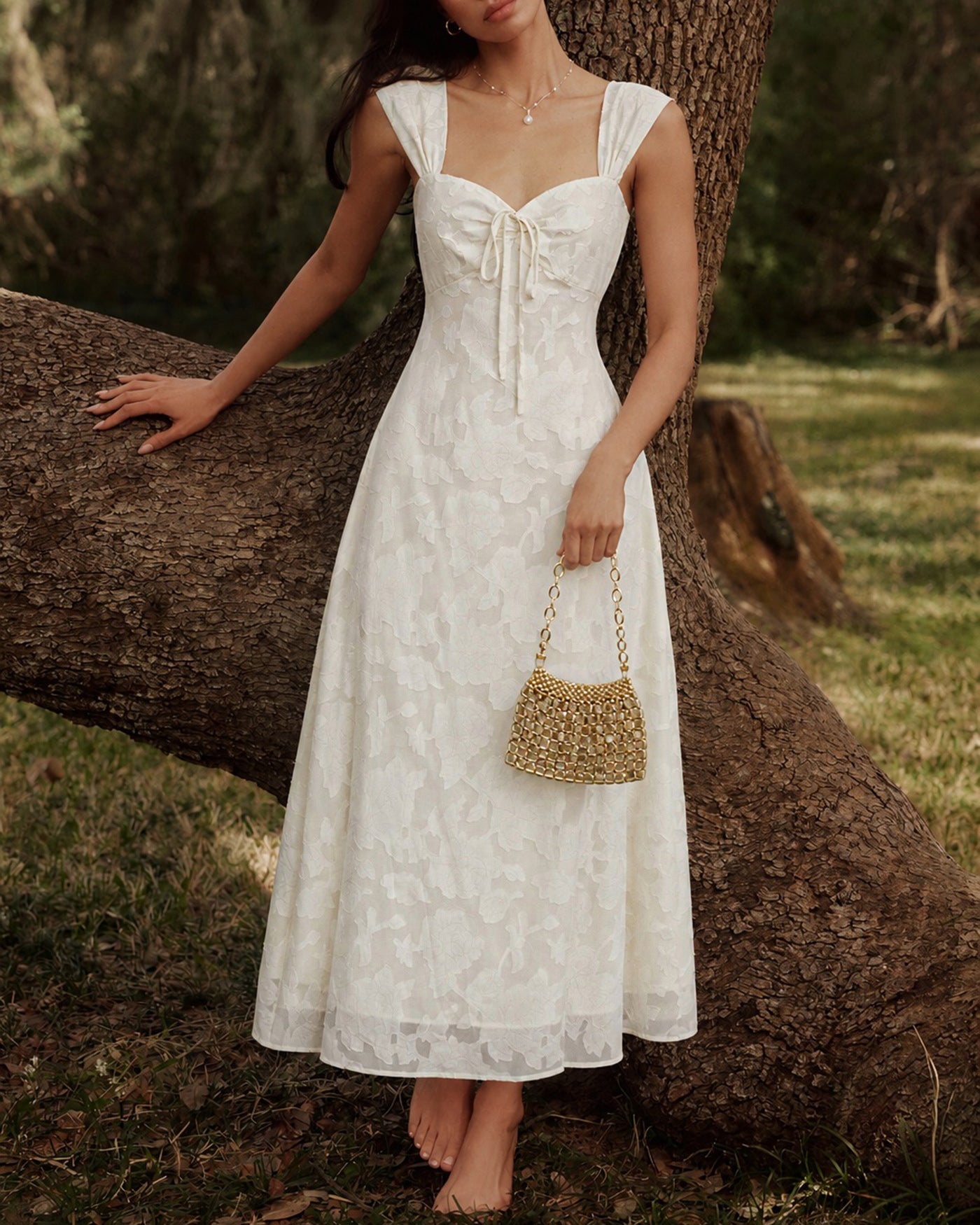 Women's Woven Polyester Maxi Dress Dresses - RIHOAS