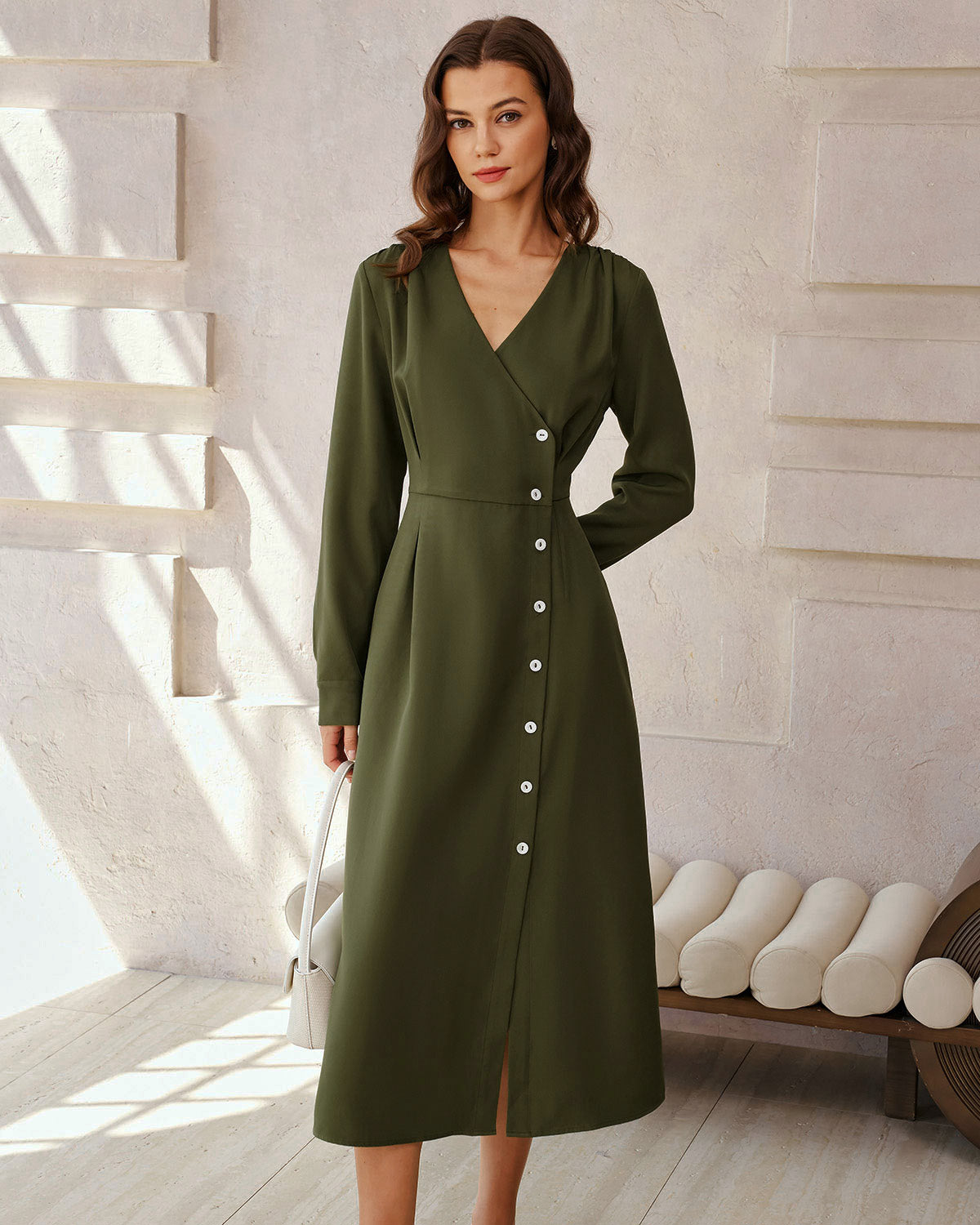 Women's Woven Polyester Maxi Dress Dresses - RIHOAS