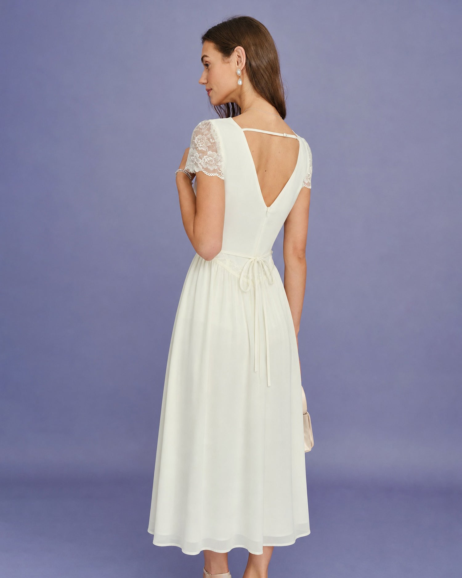 Women's Woven Polyester Maxi Dress - RIHOAS
