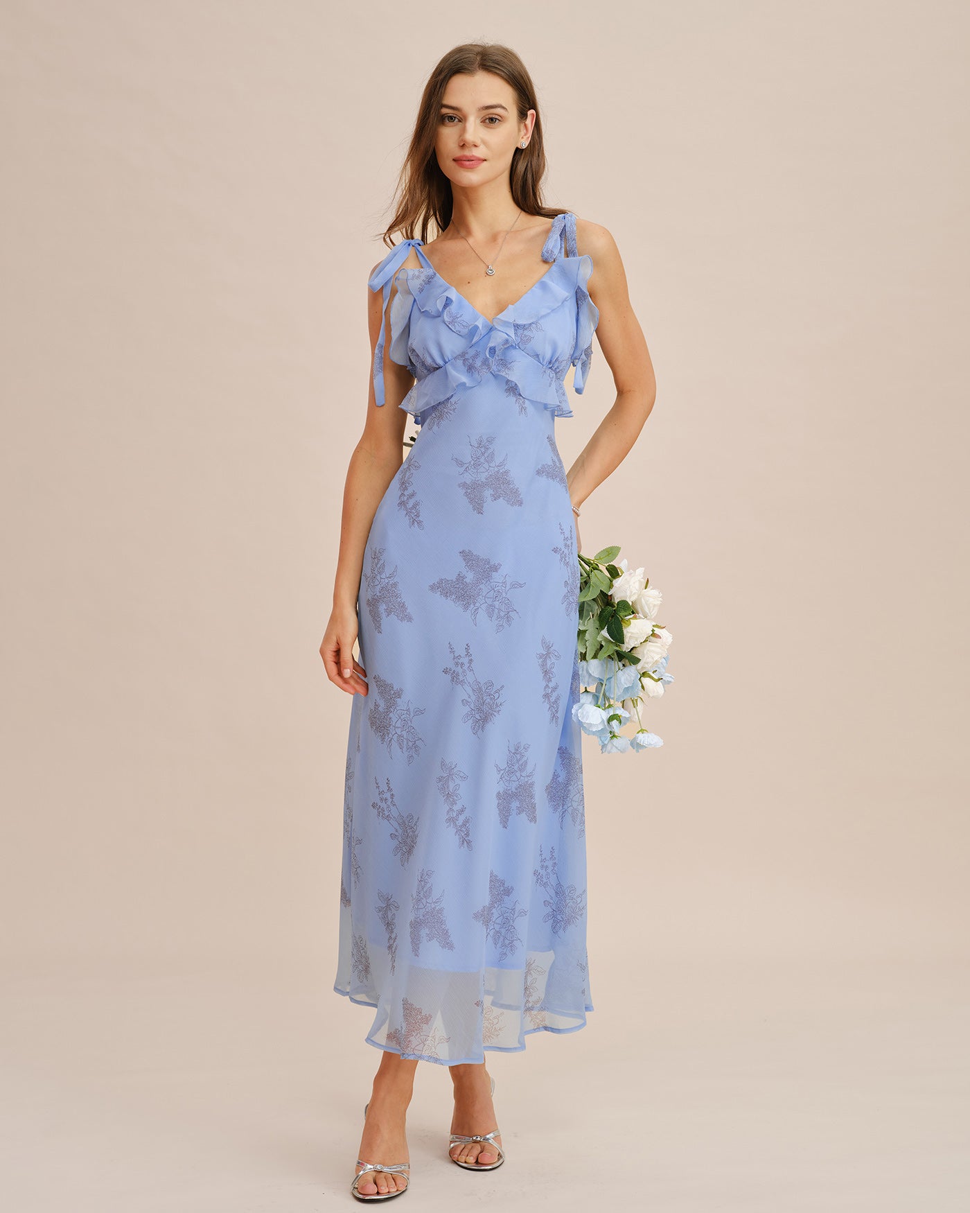 Women's Woven Polyester Maxi Dress Dresses - RIHOAS