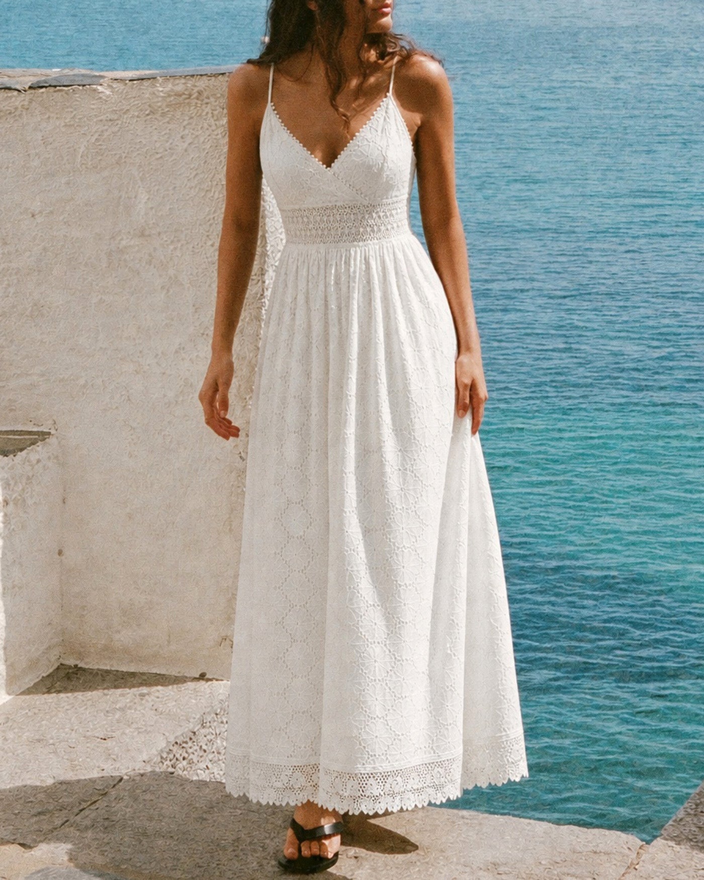 Women's Woven Polyester Maxi Dress Dresses - RIHOAS