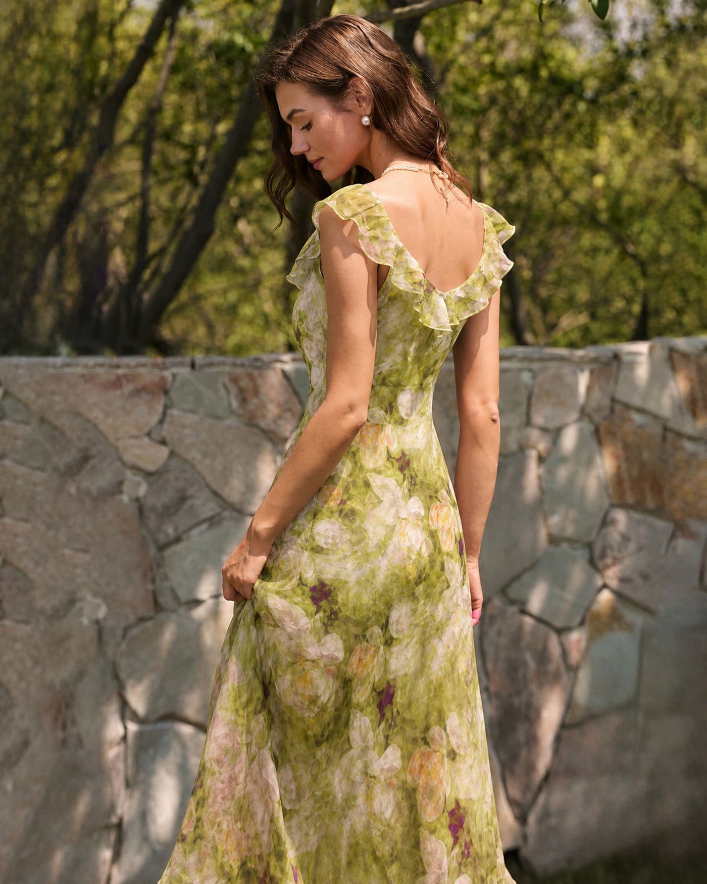 Women's Woven Polyester Maxi Dress Dresses - RIHOAS