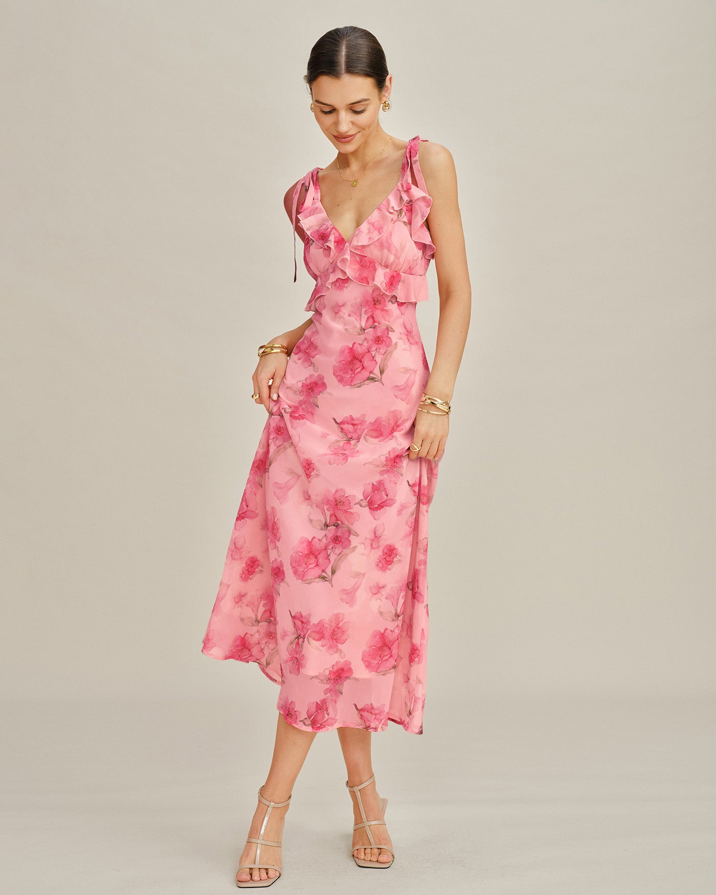 Women's Woven Polyester Maxi Dress Dresses - RIHOAS