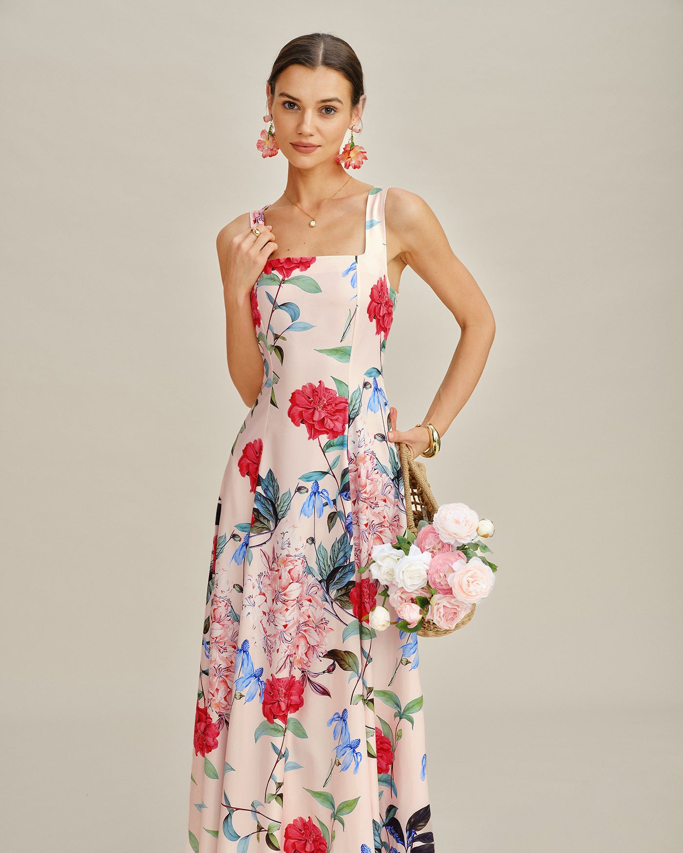 Women's Woven Polyester Maxi Dress Dresses - RIHOAS