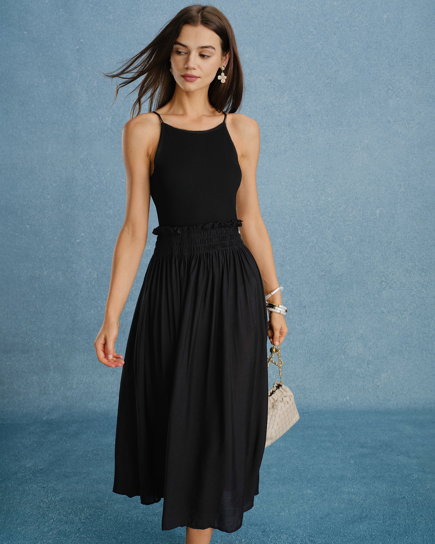 Women's Woven Polyester Maxi Dress Dresses - RIHOAS
