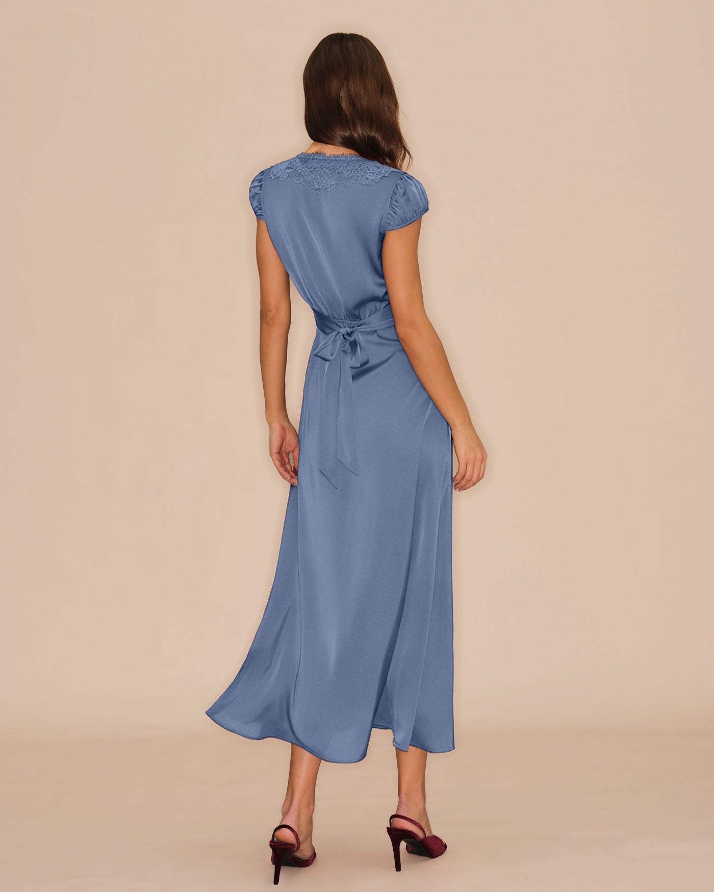 Women's Woven Polyester Maxi Dress Dresses - RIHOAS