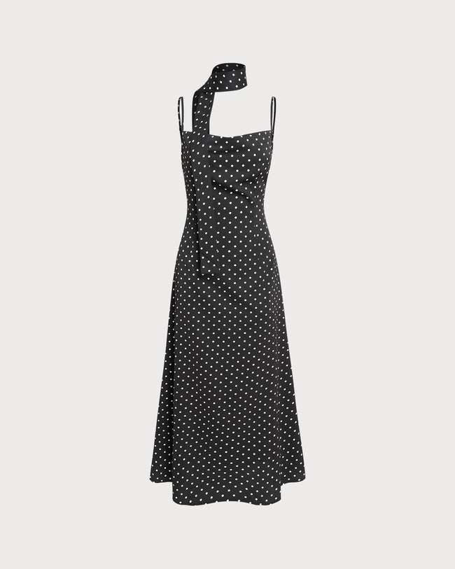 Women's Woven Polyester Maxi Dresses Black Dresses - RIHOAS