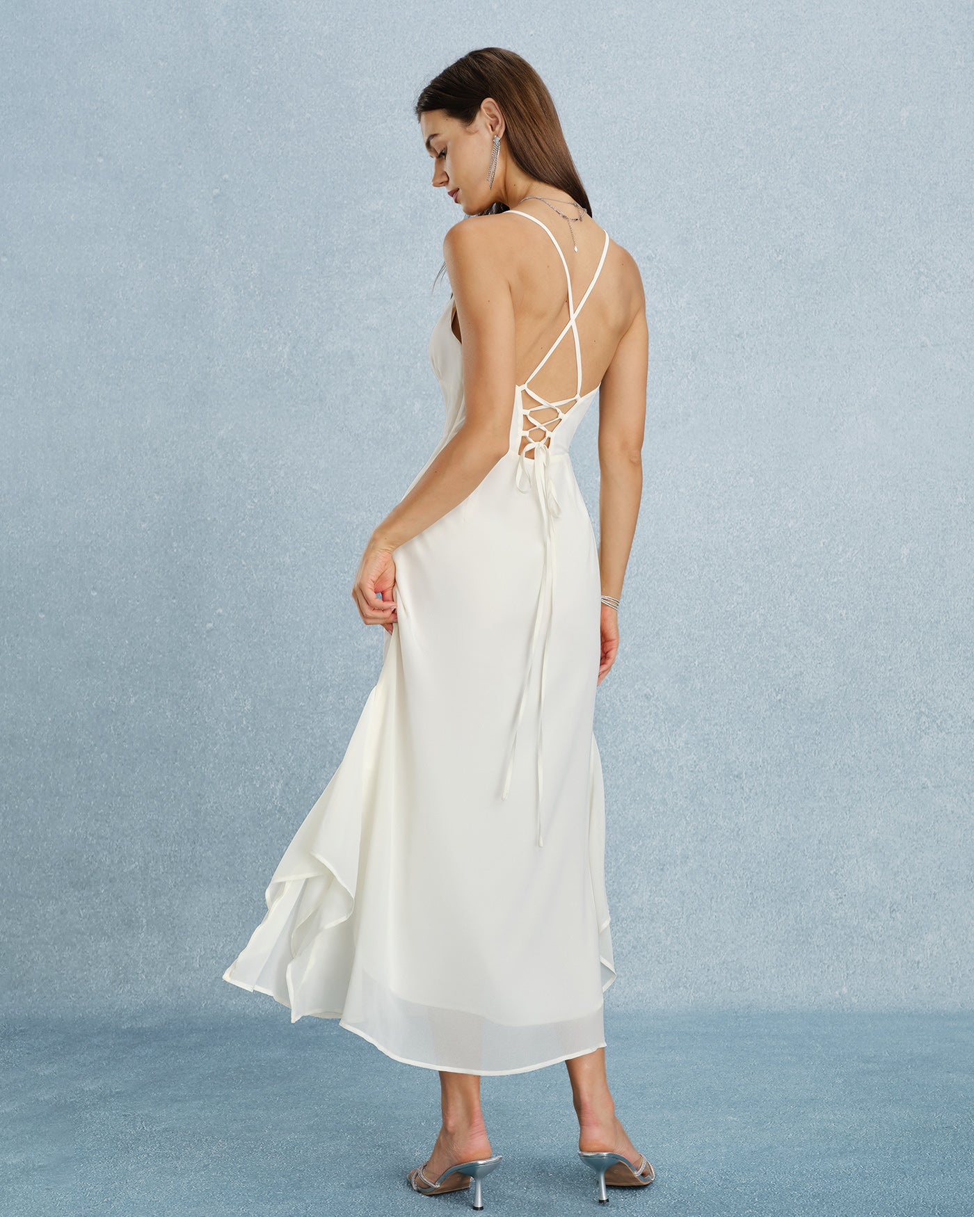 Women's Woven Polyester Maxi Dresses Dresses - RIHOAS