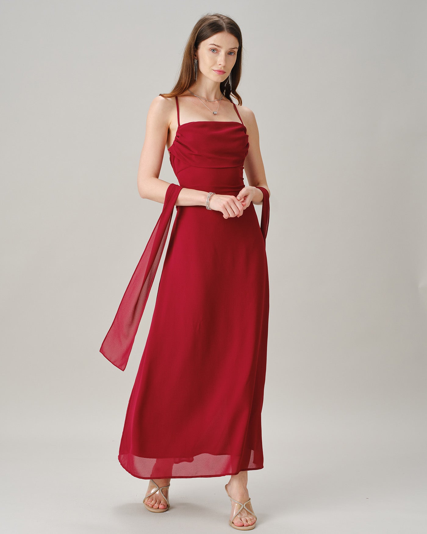 Women's Woven Polyester Maxi Dresses Dresses - RIHOAS