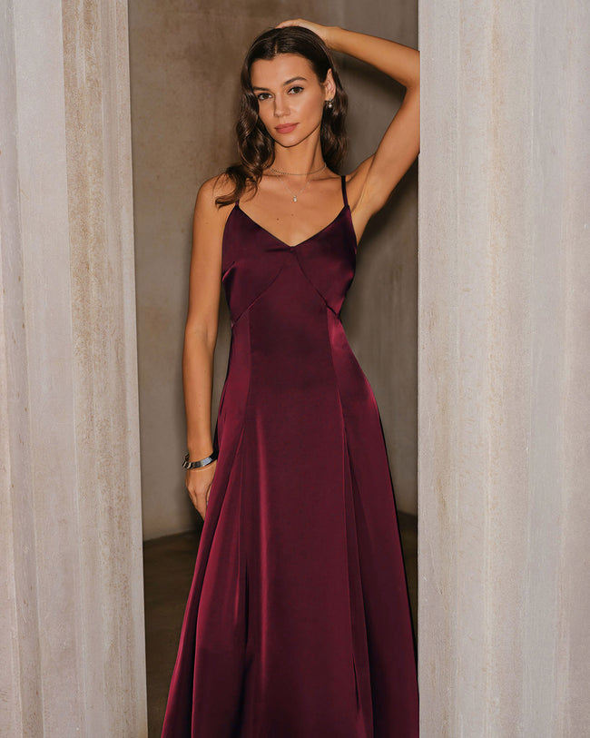 Women's Woven Polyester Maxi Dresses Dresses - RIHOAS
