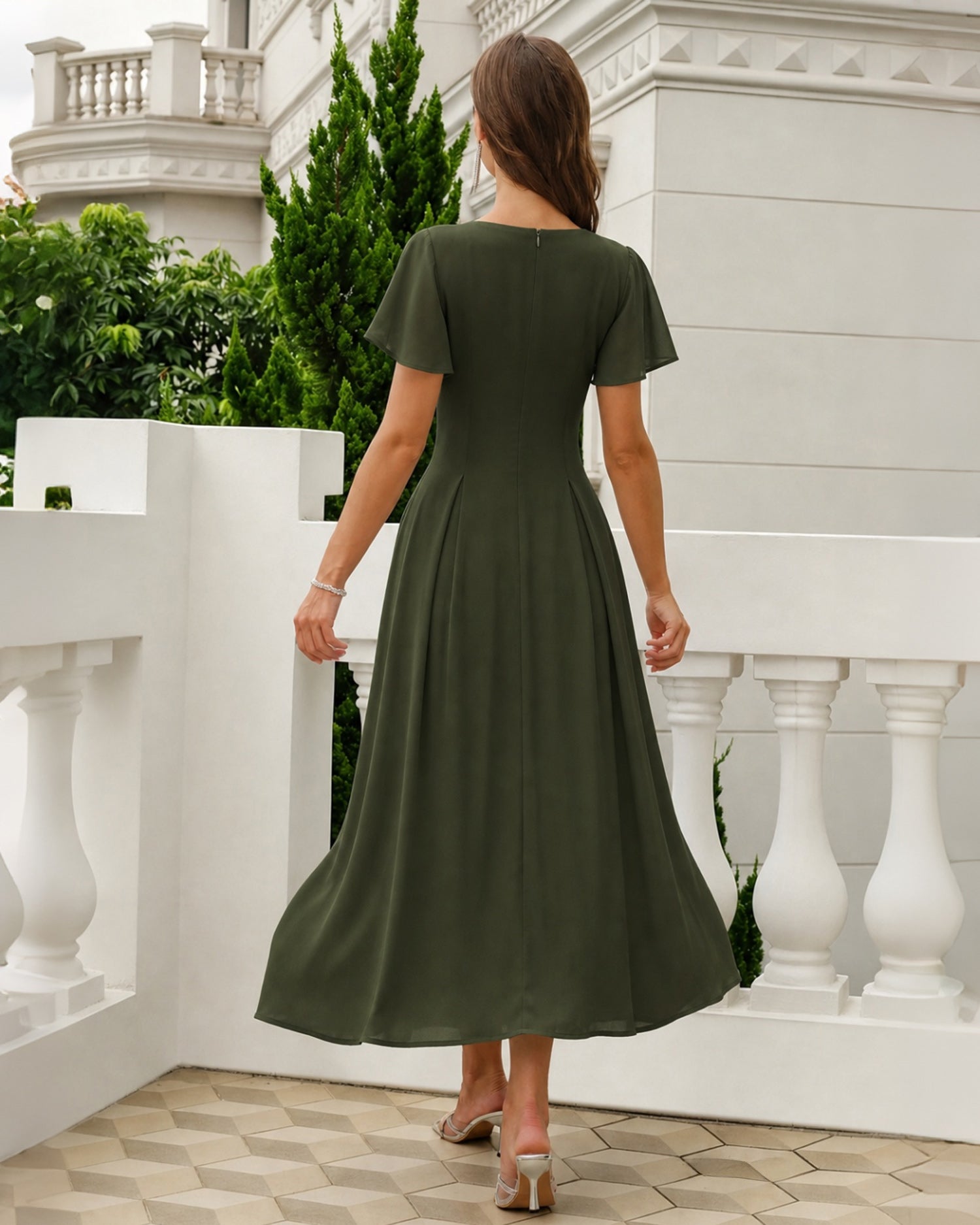 Women's Woven Polyester Maxi Dresses Dresses - RIHOAS