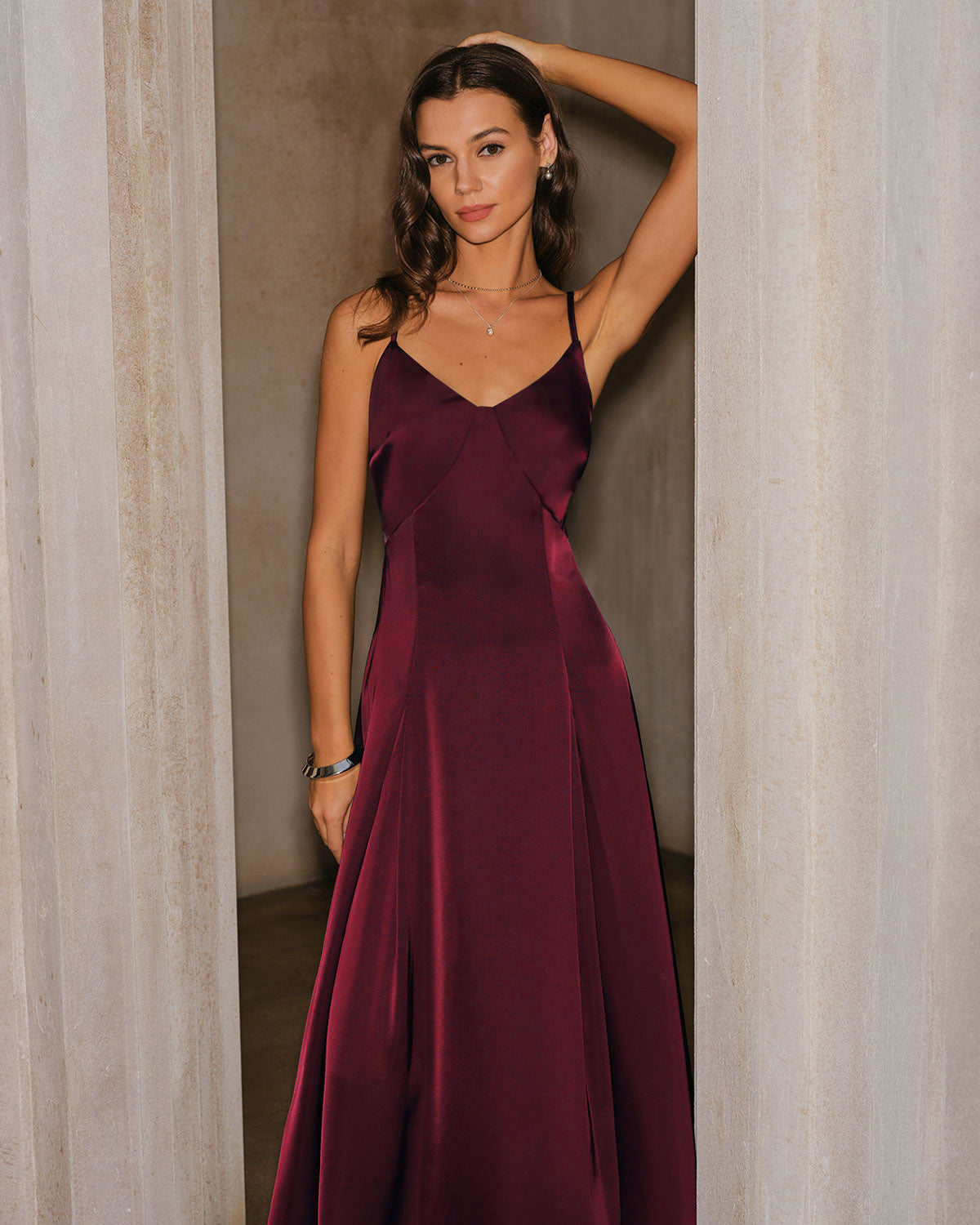 Women's Woven Polyester Maxi Dresses Dresses - RIHOAS