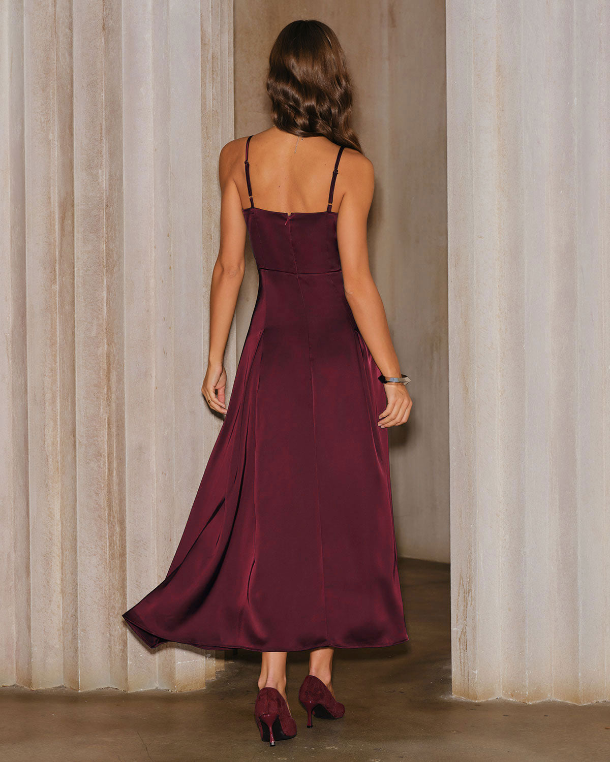 Women's Woven Polyester Maxi Dresses Dresses - RIHOAS