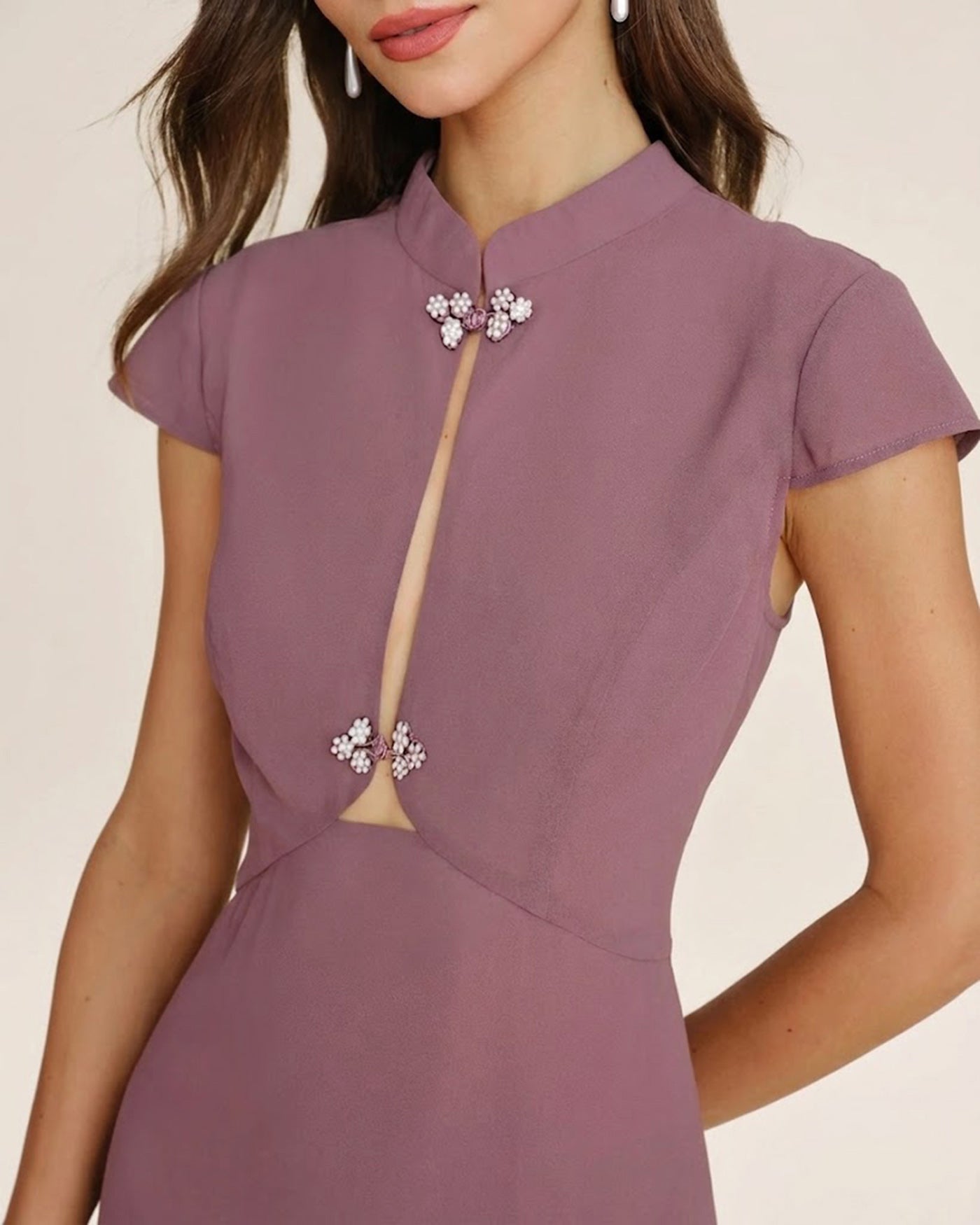 Women's Woven Polyester Midi Dress Dresses - RIHOAS