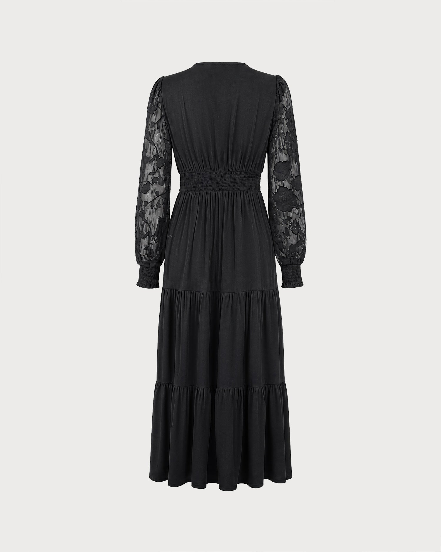 Women's Woven Polyester Midi Dress - RIHOAS - 03