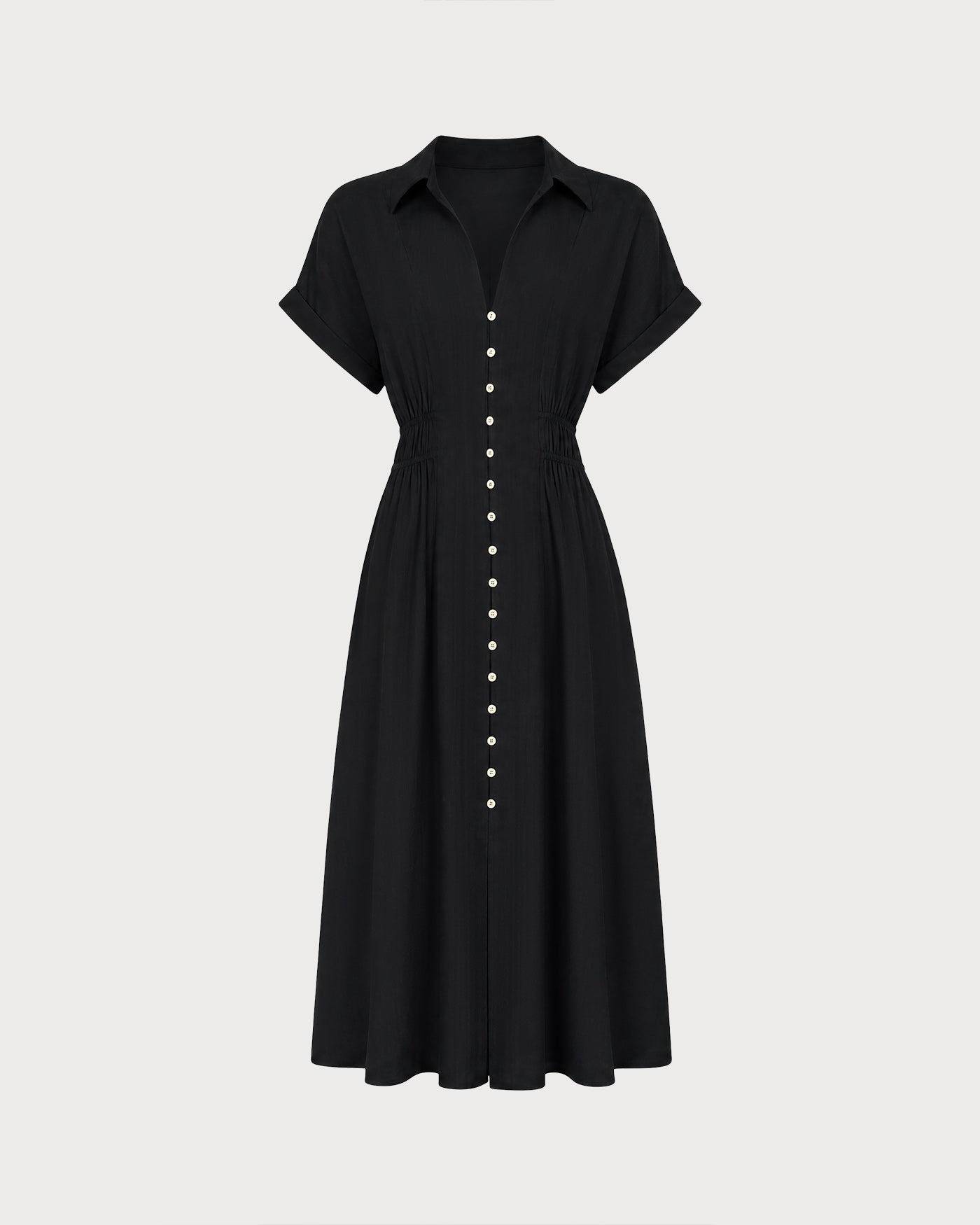 Women's Woven Polyester Midi Dress Dresses - RIHOAS