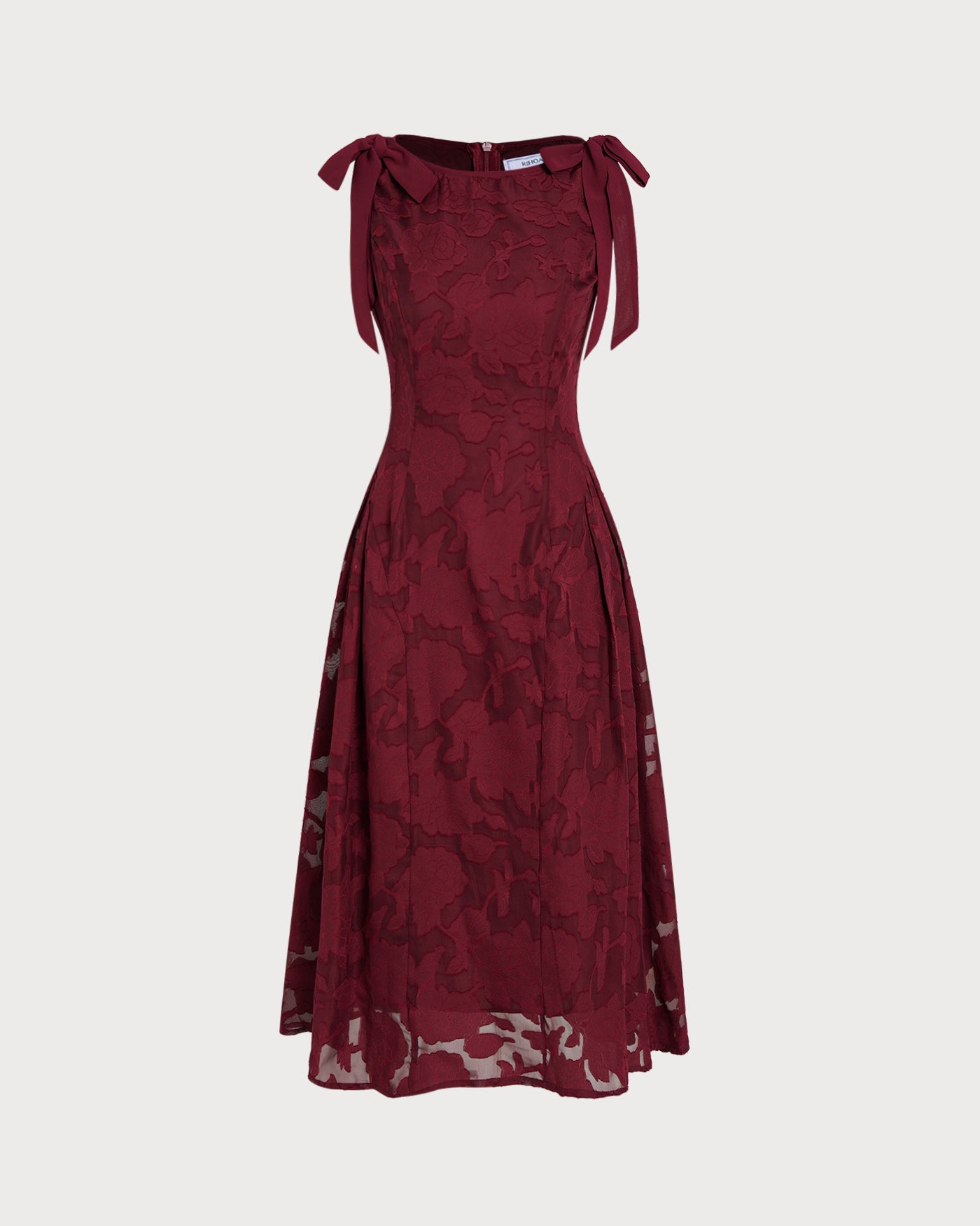 Women's Woven Polyester Midi Dress Dresses - RIHOAS