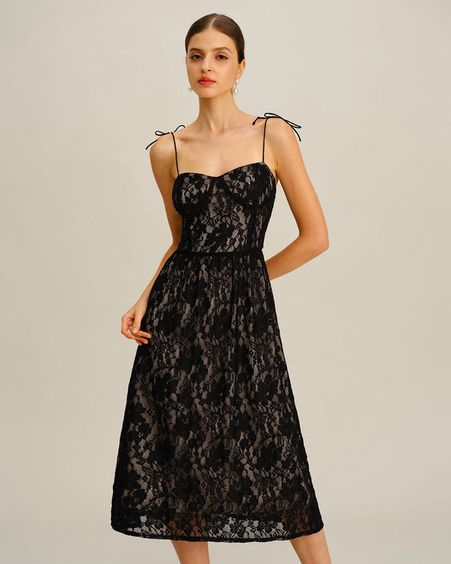 Women's Woven Polyester Midi Dress Dresses - RIHOAS