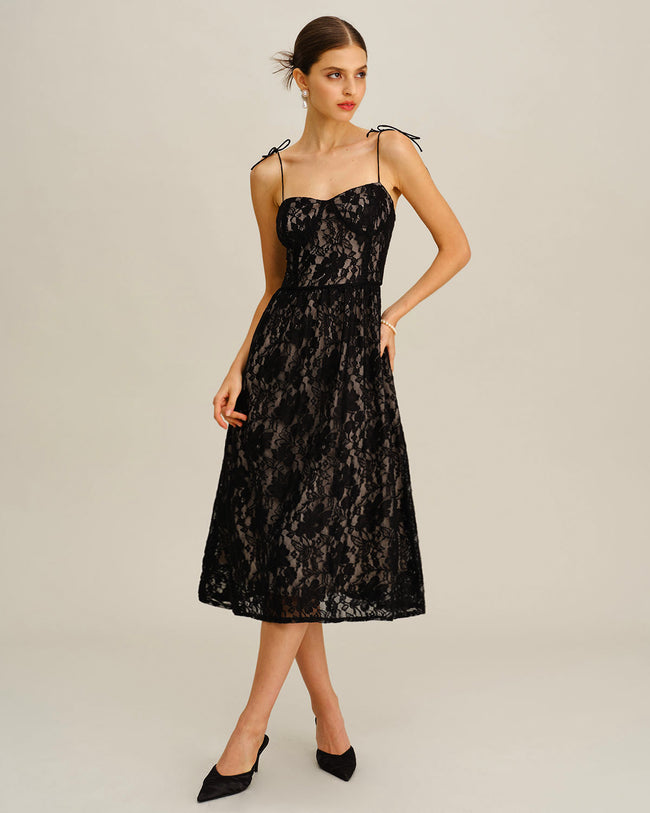 Women's Woven Polyester Midi Dress Dresses - RIHOAS